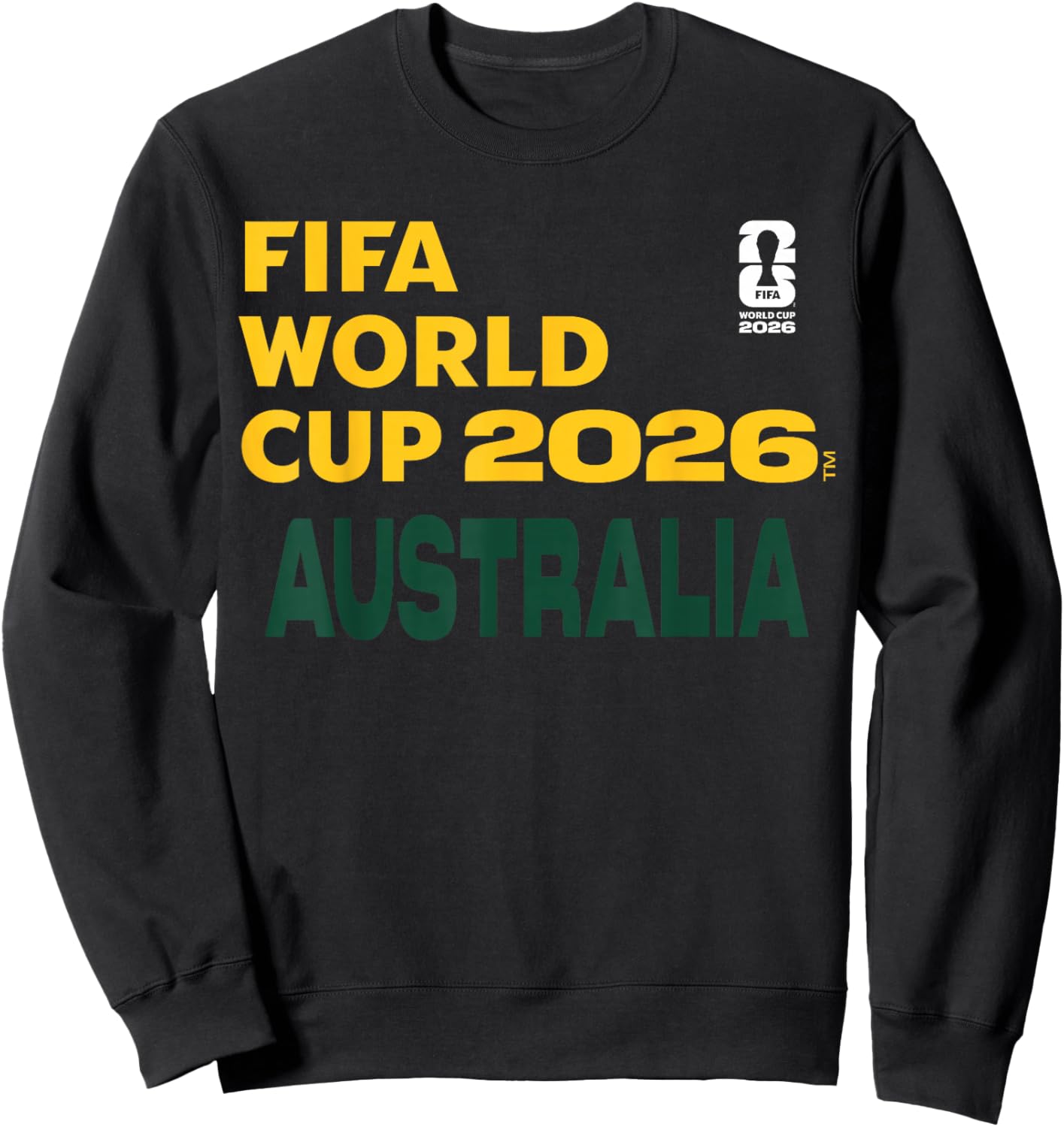 FIFA World CUP26 Australia Block Letters Sweatshirt - Sweatshirt | Black