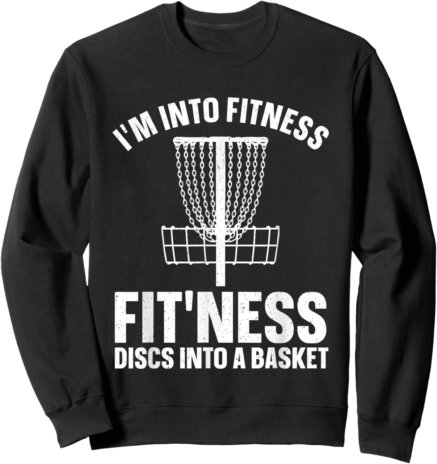 Disc Golf Art Women Disc Golfer Player Disc Golf Sweatshirt - Sweatshirt | Black
