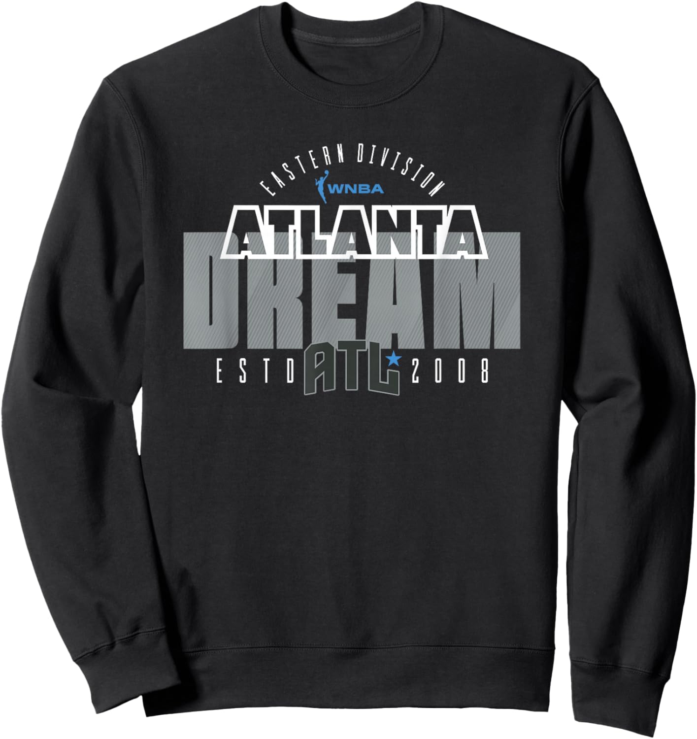 WNBA Official Atlanta Dream Block City Sweatshirt - Sweatshirt | Black