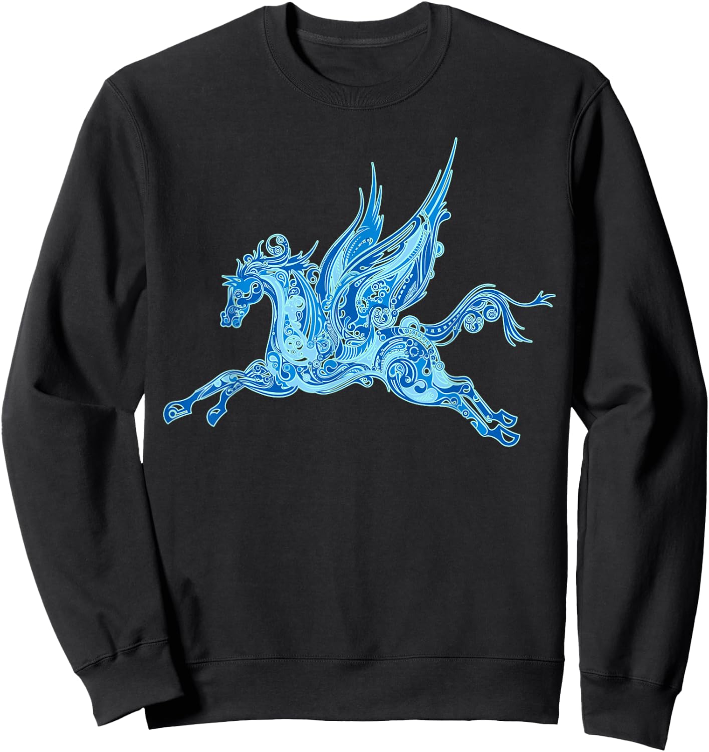 Winged Horse - Pegasus Greek Mythology Sweatshirt - Sweatshirt | Black