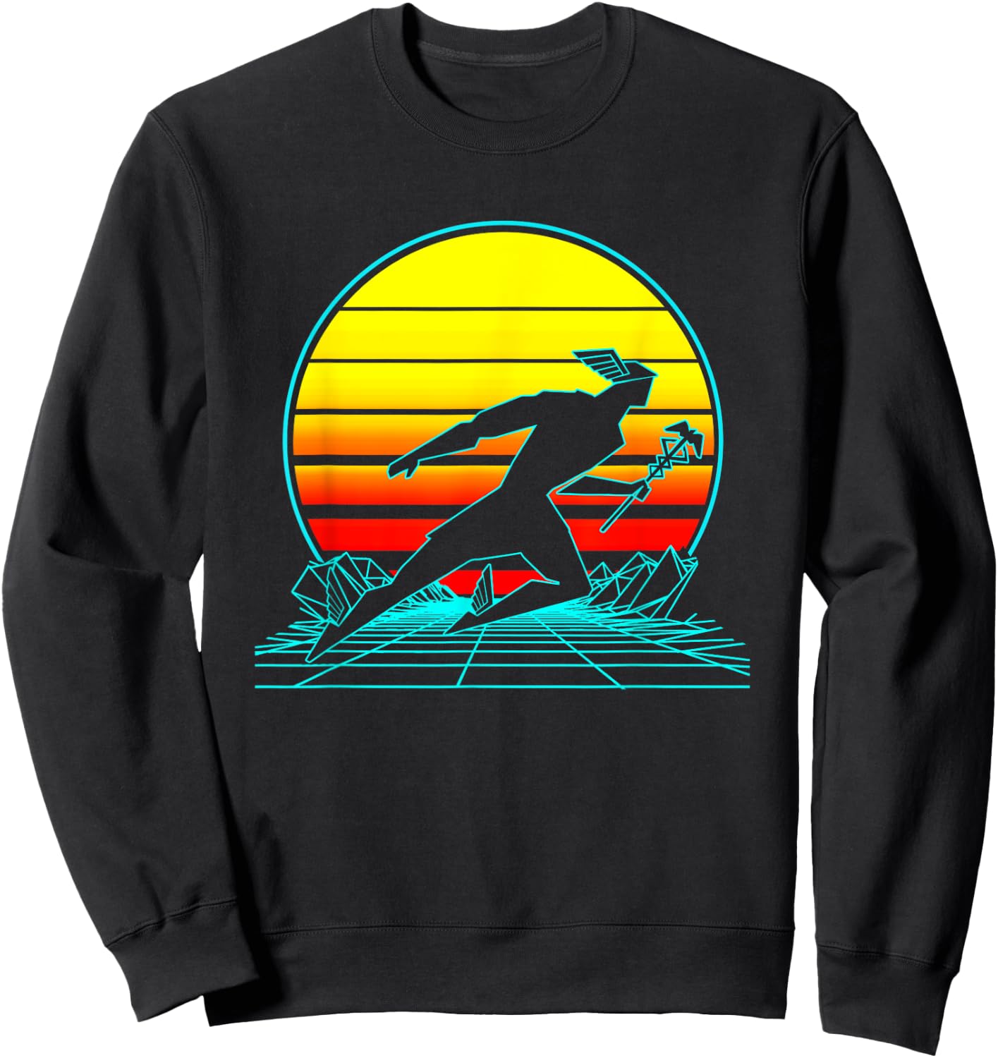 Vintage Hermes God Retro Hermes God Black Small Classic Fit Short Sleeve -Adults Sweatshirt - Sweatshirt | Black