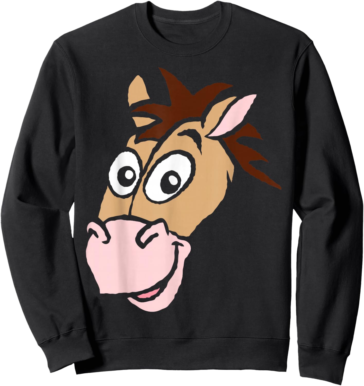 Disney Pixar Toy Story Bullseye Large Face Costume Halloween Sweatshirt - Sweatshirt | Black