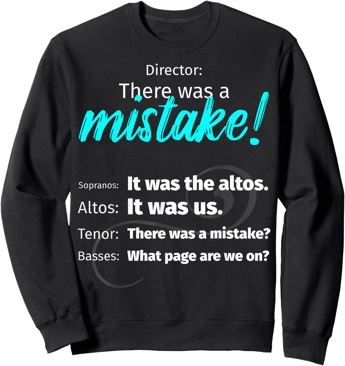 Choir Singing Music There was a mistake! Sweatshirt - Sweatshirt | Black