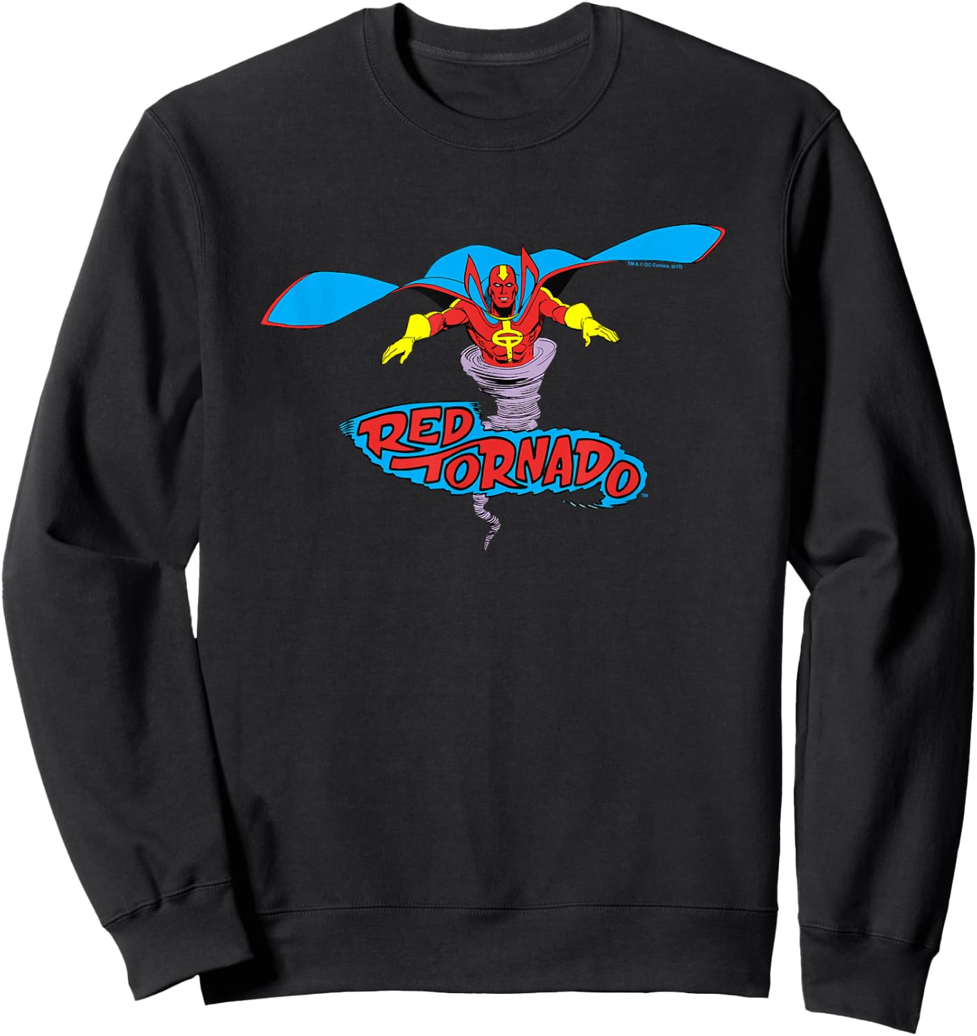 Justice League Red Tornado Sweatshirt - Sweatshirt | Black