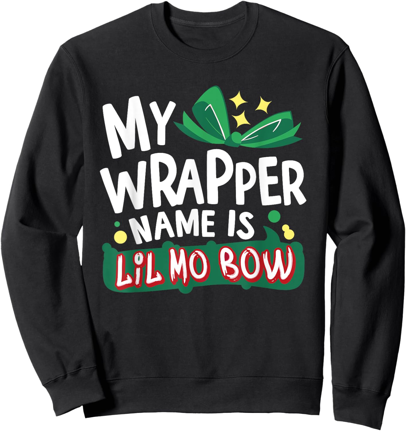 Gangsta Wrapper Christmas Sweatshirt - Sweatshirt | Black
