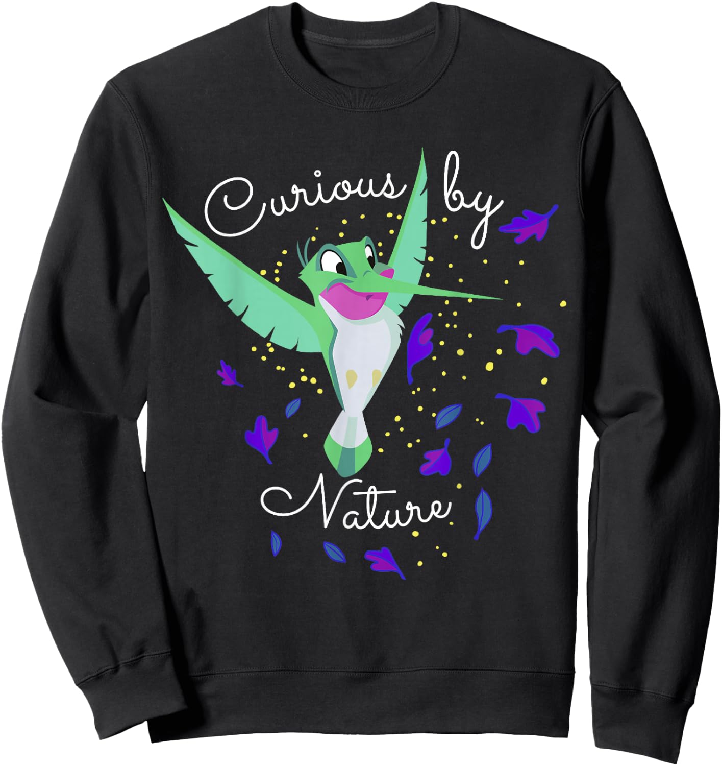 Disney Pocahontas Flit Curious By Nature Portrait Sweatshirt - Sweatshirt | Black