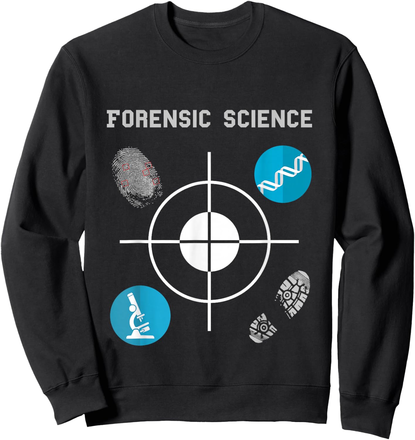 Forensic Science Crime Scene Evidence Sweatshirt - Sweatshirt | Black