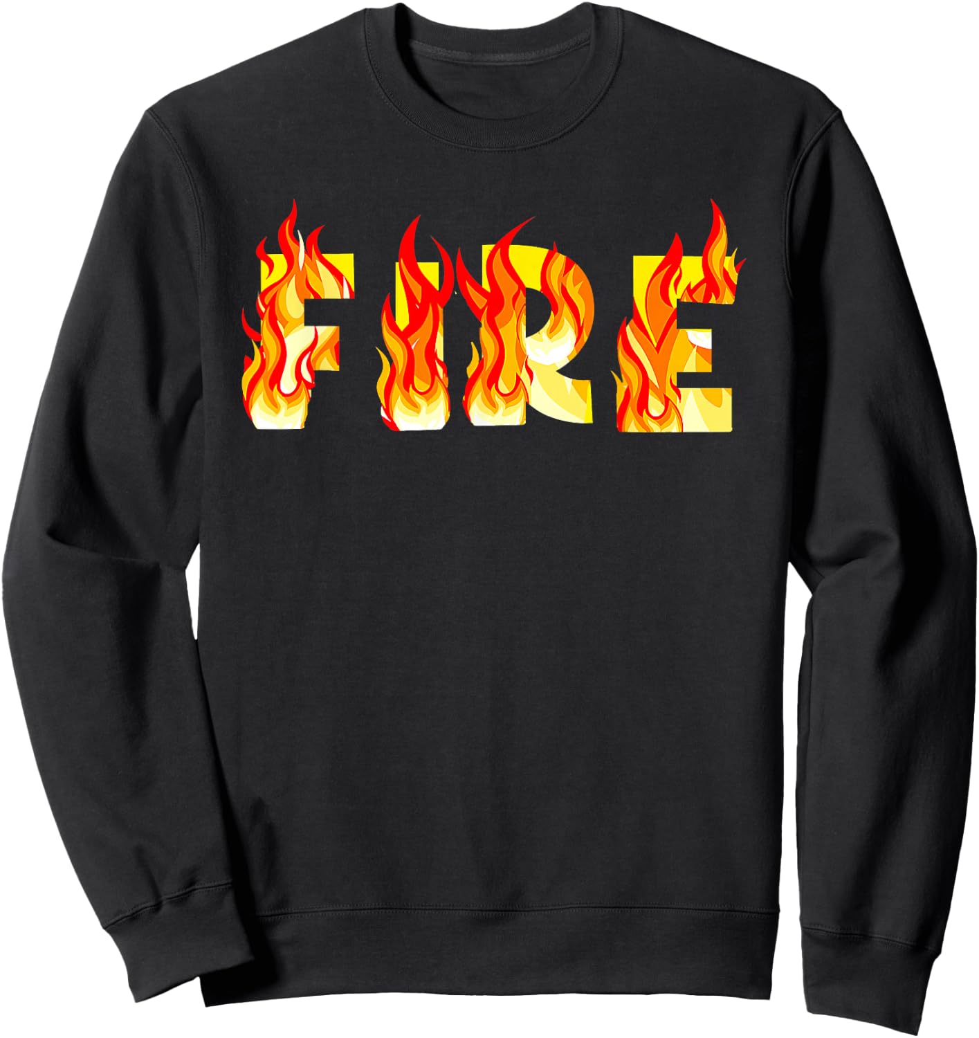 Funny Fire And Ice Fire Couple DIY Costume Halloween Party Sweatshirt - Sweatshirt | Black