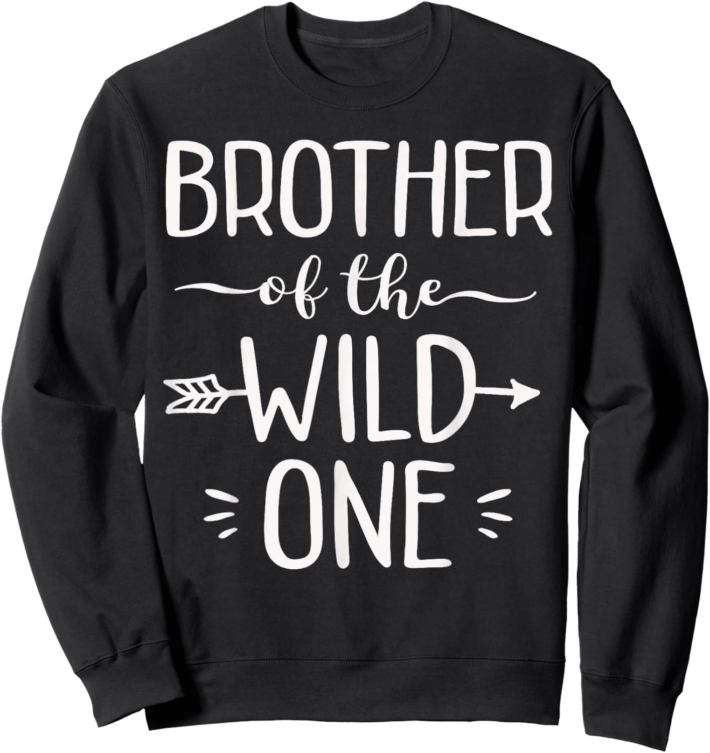 Brother Of The Wild One Shirt Funny 1st Birthday Safari Gift Sweatshirt - Sweatshirt | Black