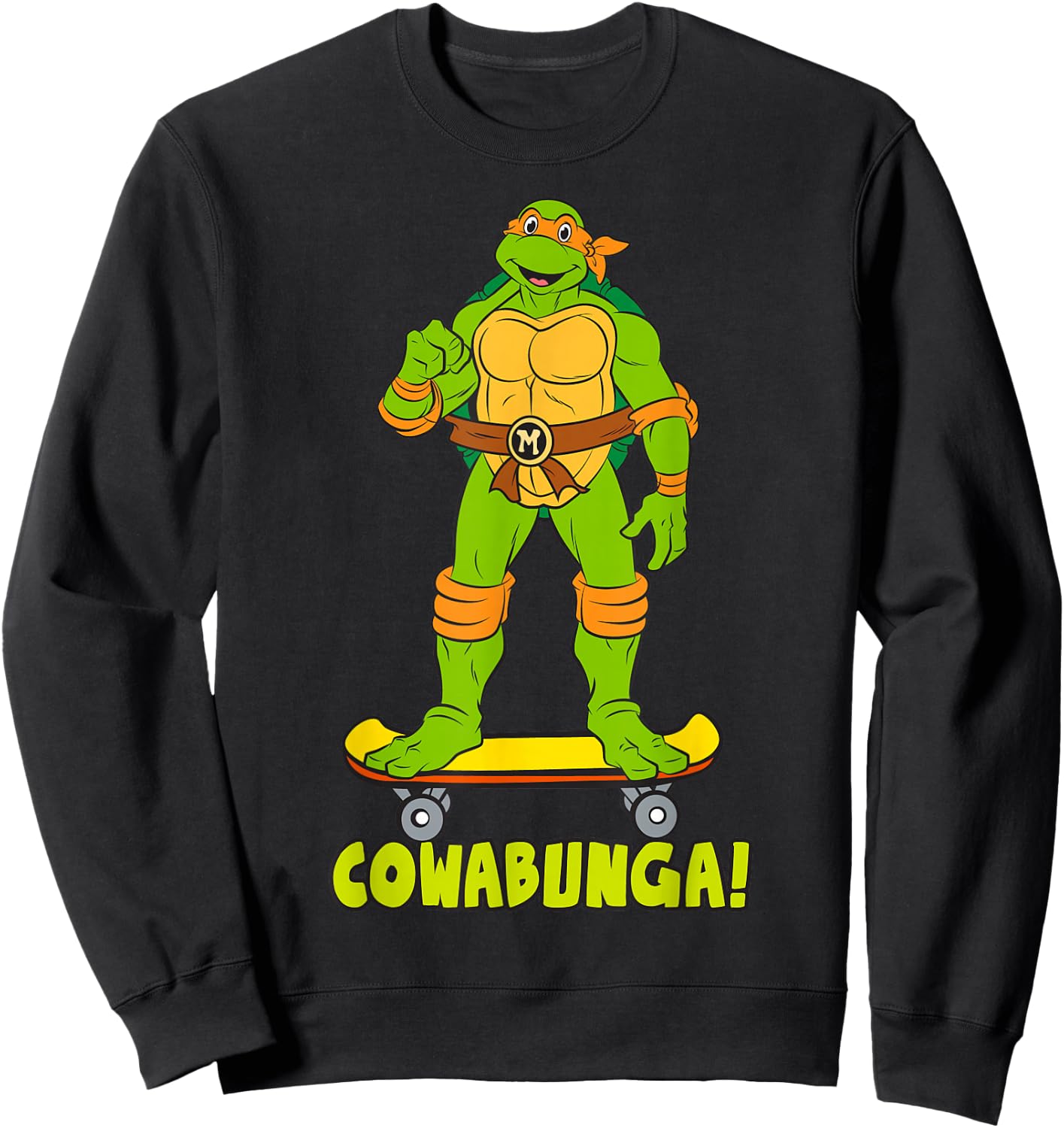 Teenage Mutant Ninja Turtles Michelangelo Skateboard Sweatshirt - Sweatshirt | Black