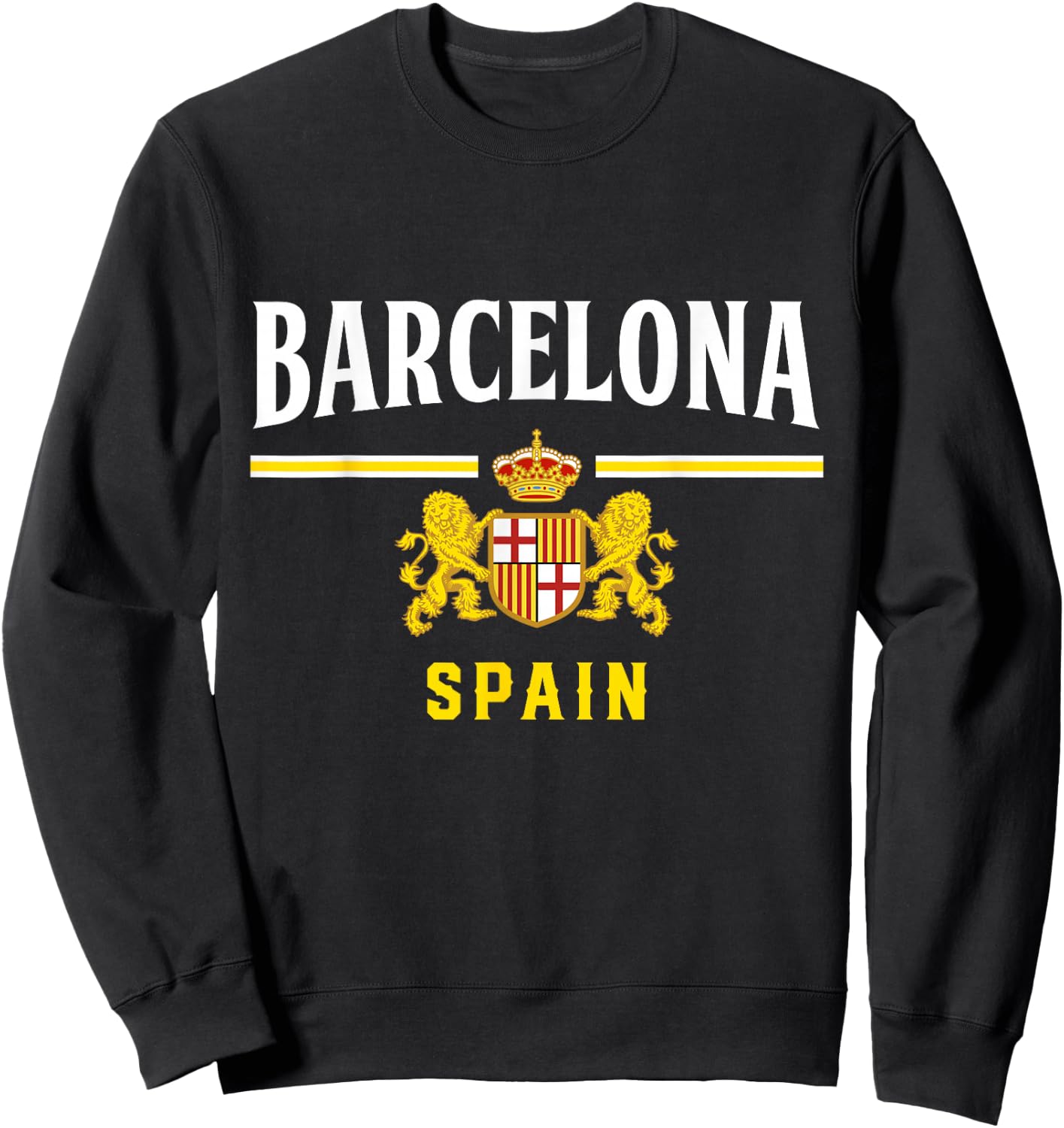Barcelona Spain Jersey Barcelona Espana Vintage Souvenir Sweatshirt - Sweatshirt | Black