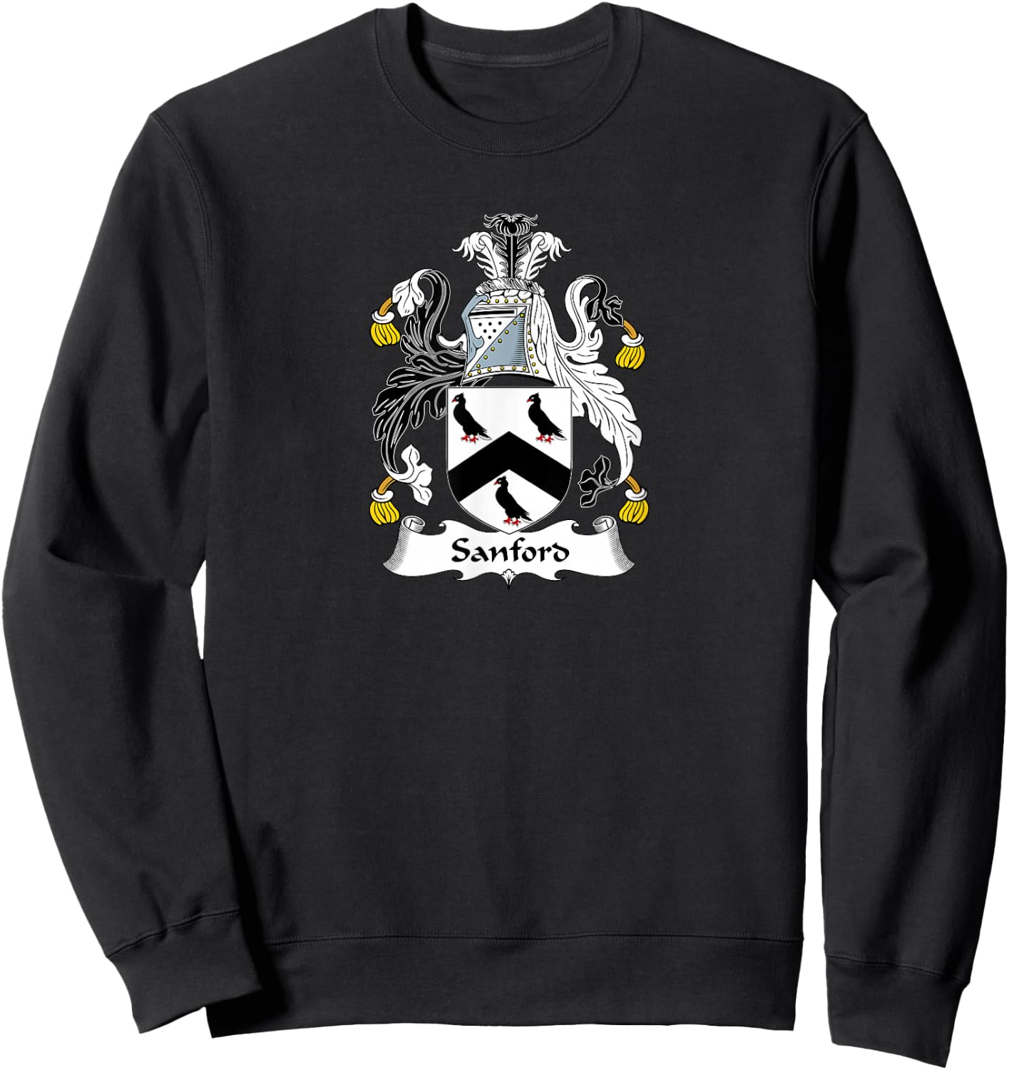 Sanford Coat of Arms - Family Crest Sweatshirt - Sweatshirt | Black