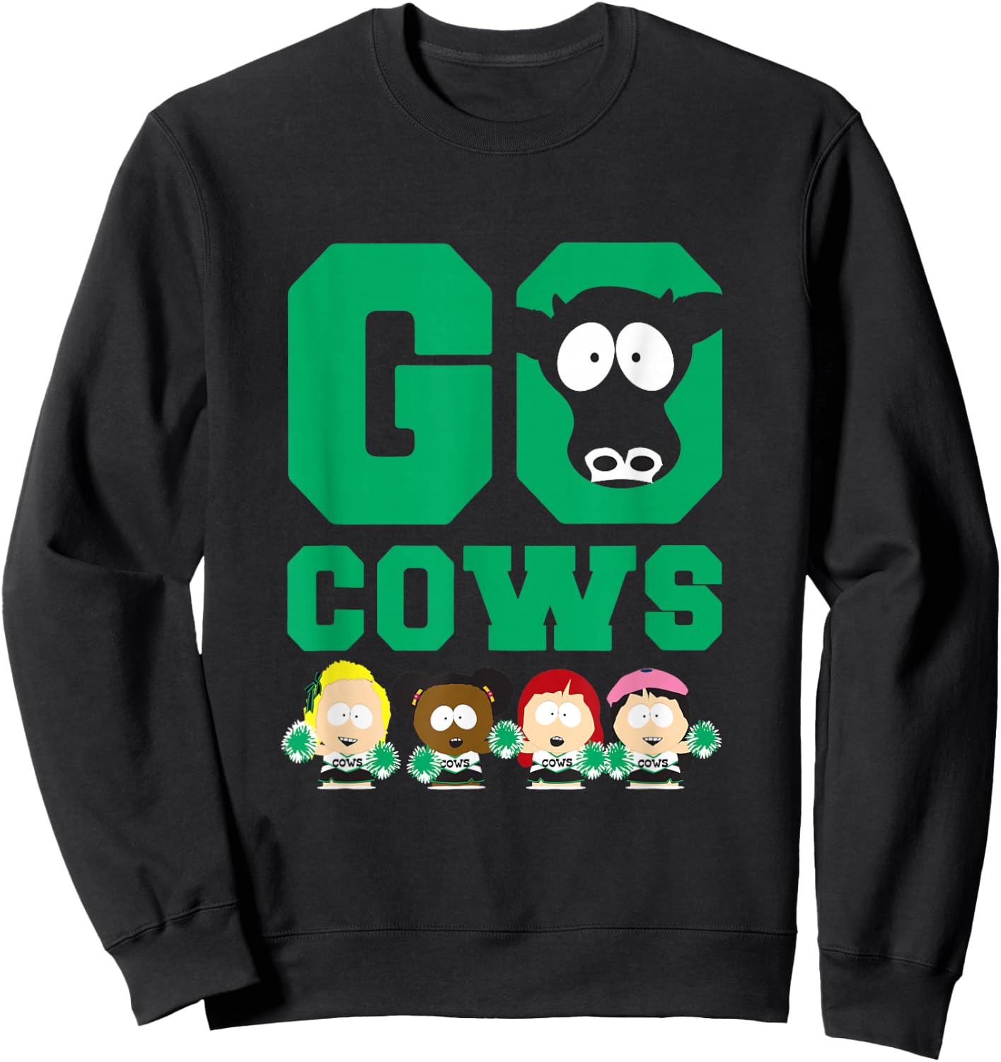 South Park Go Cows - Officially Licensed Sweatshirt - Sweatshirt | Black