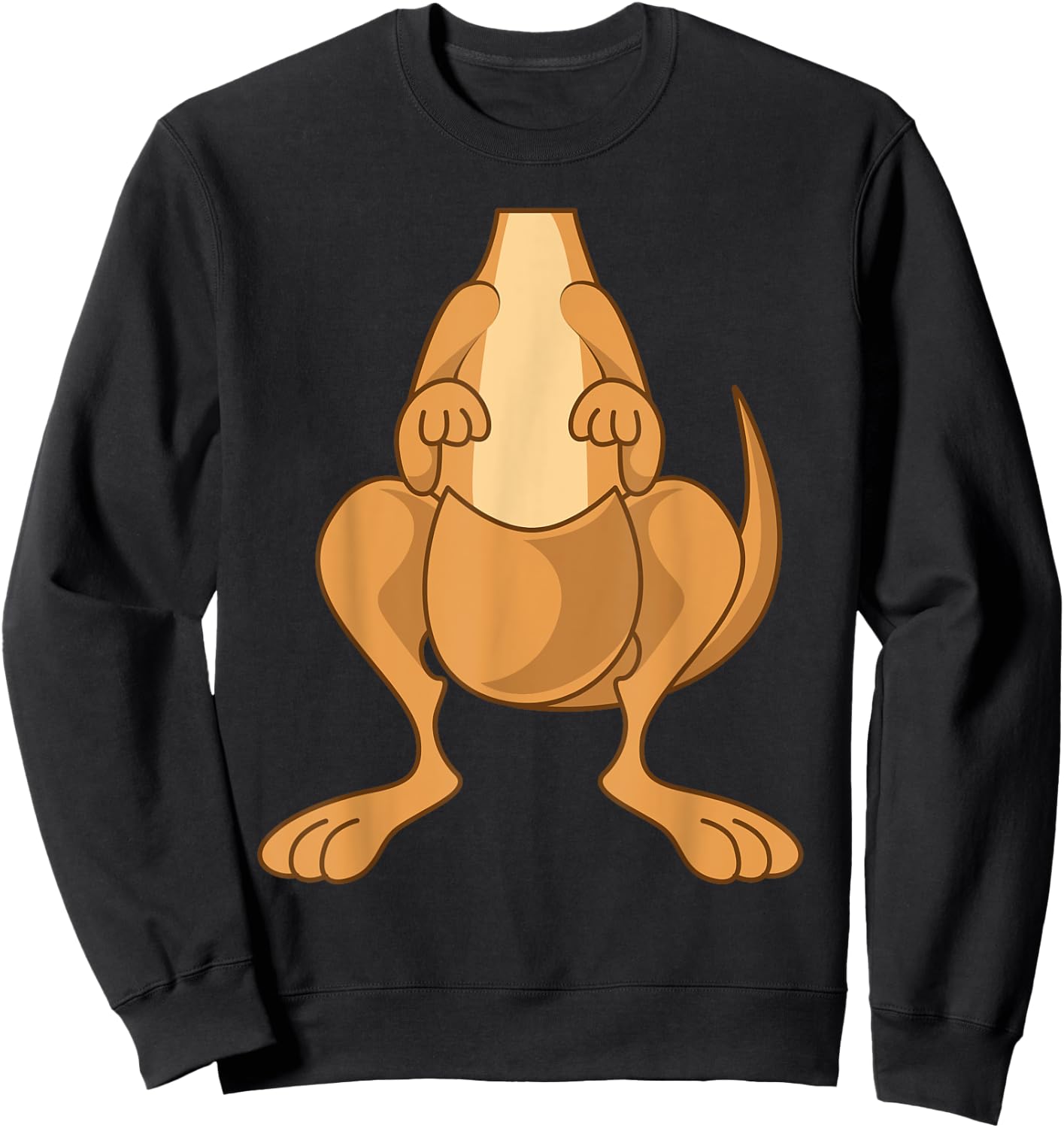 Funny Kangaroo Costume Shirt - Funny Halloween Easy DIY Gift Sweatshirt - Sweatshirt | Black