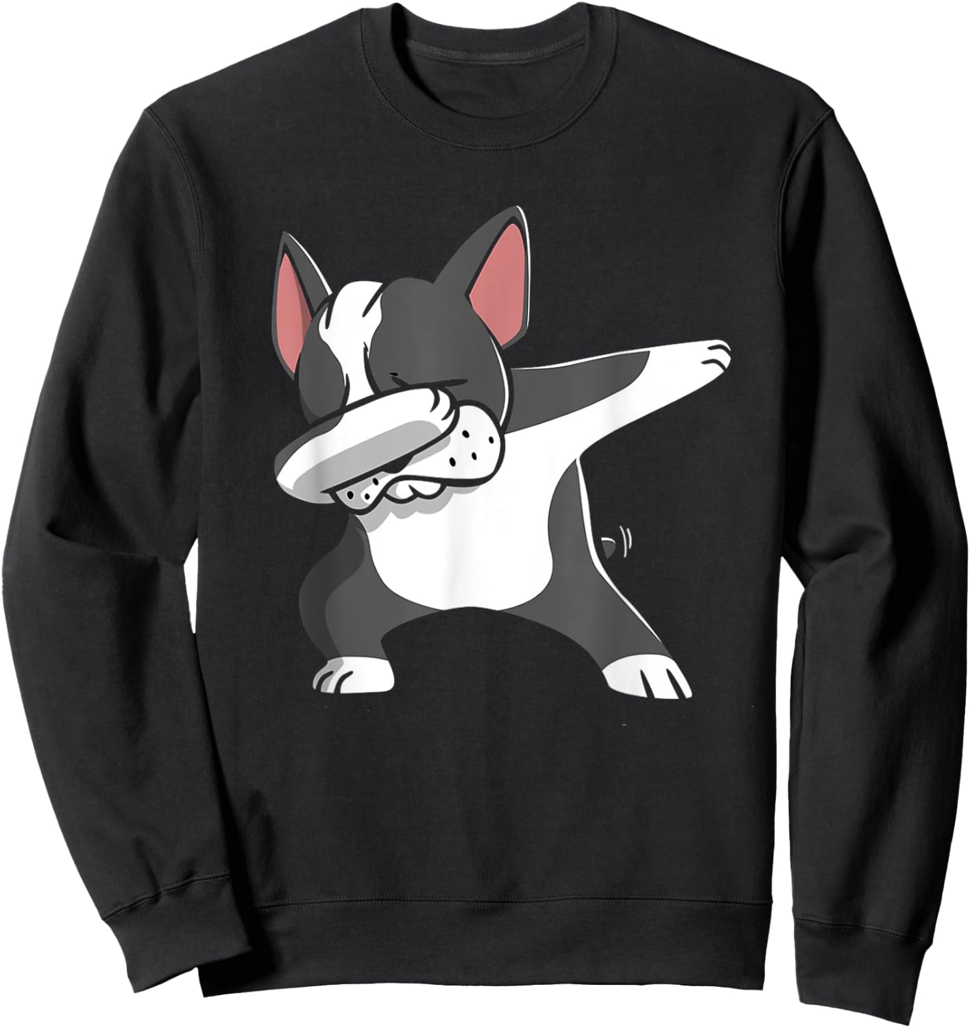 Dabbing Boston Terrier Shirt Funny Bostie Shirt For Kids Sweatshirt - Sweatshirt | Black