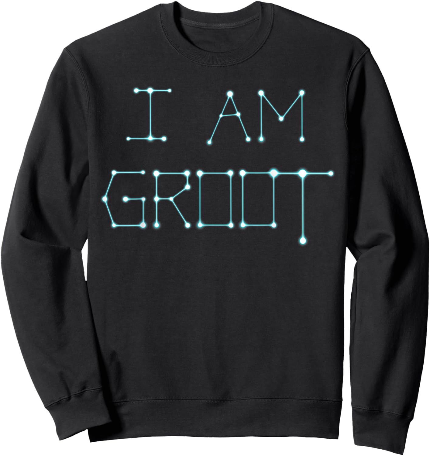 Marvel Guardians Vol.2 I AM GROOT Stars Graphic Sweatshirt - Sweatshirt | Black