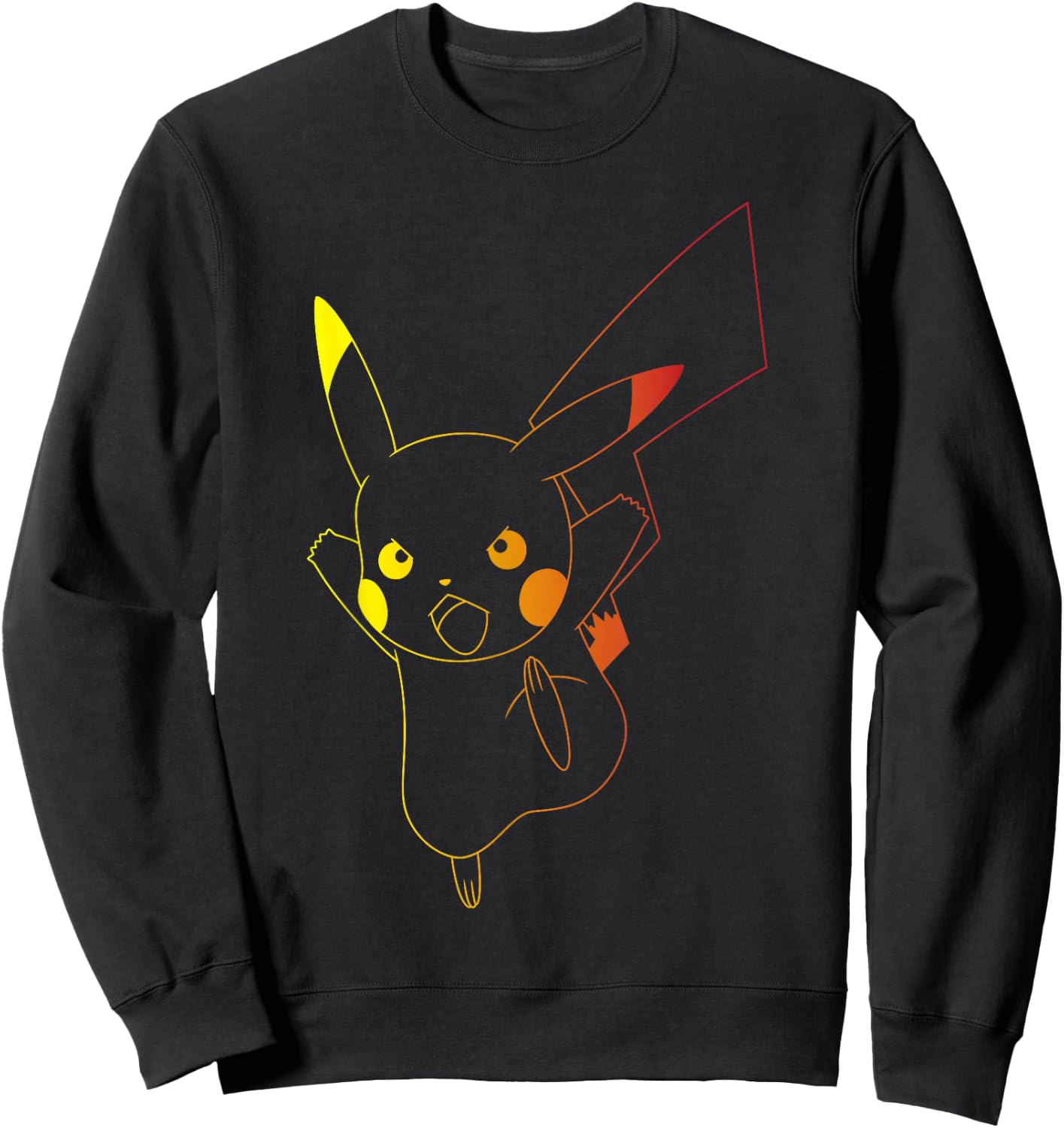 Pokémon - Pikachu Ombre Sweatshirt - Sweatshirt | Black