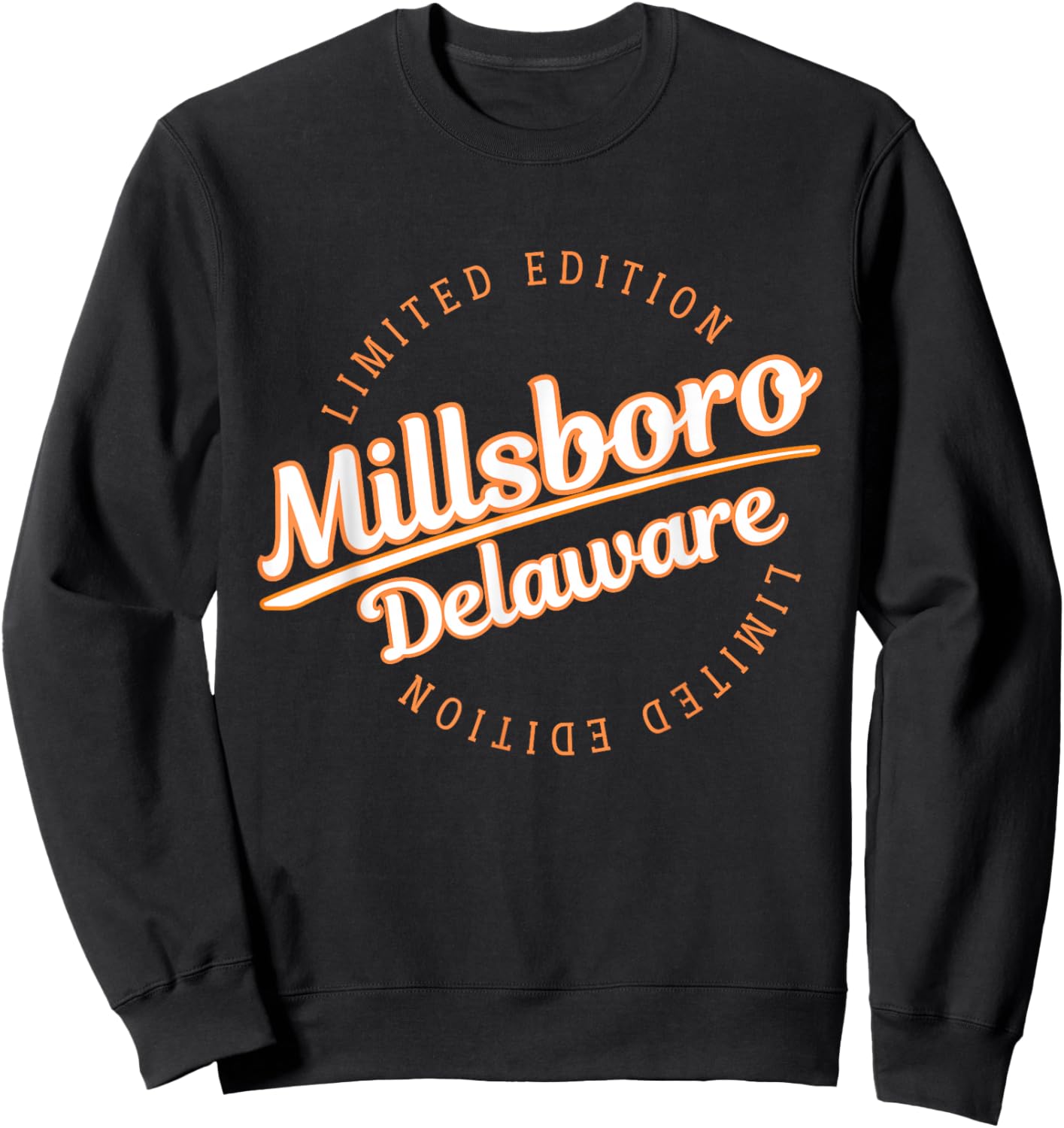 Retro Athletic Millsboro DE Apparel Sweatshirt - Sweatshirt | Black