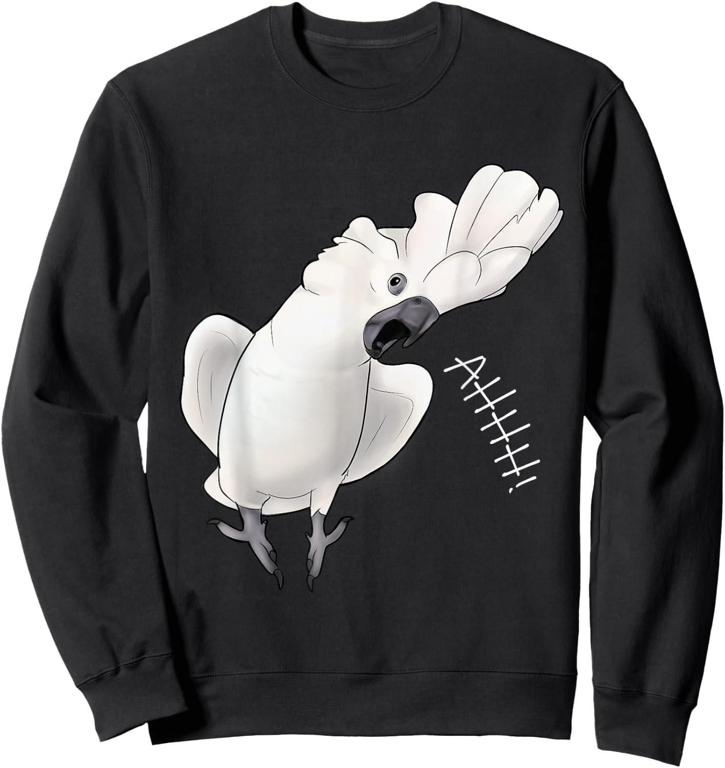 Screaming Cockatoo Sweatshirt - Sweatshirt | Black