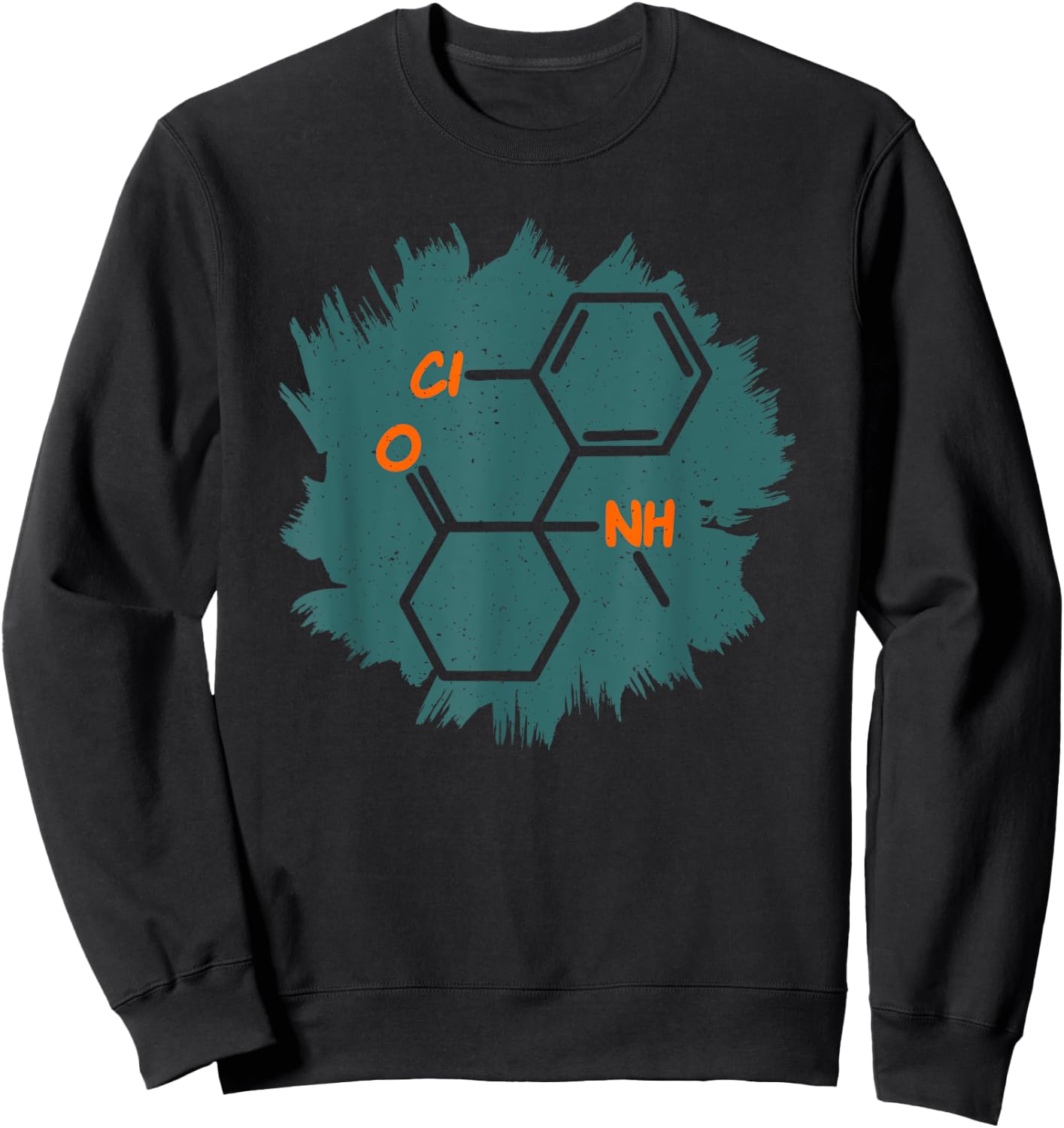 Ketamine Molecule | Anesthetic Drug T Shirt Sweatshirt - Sweatshirt | Black