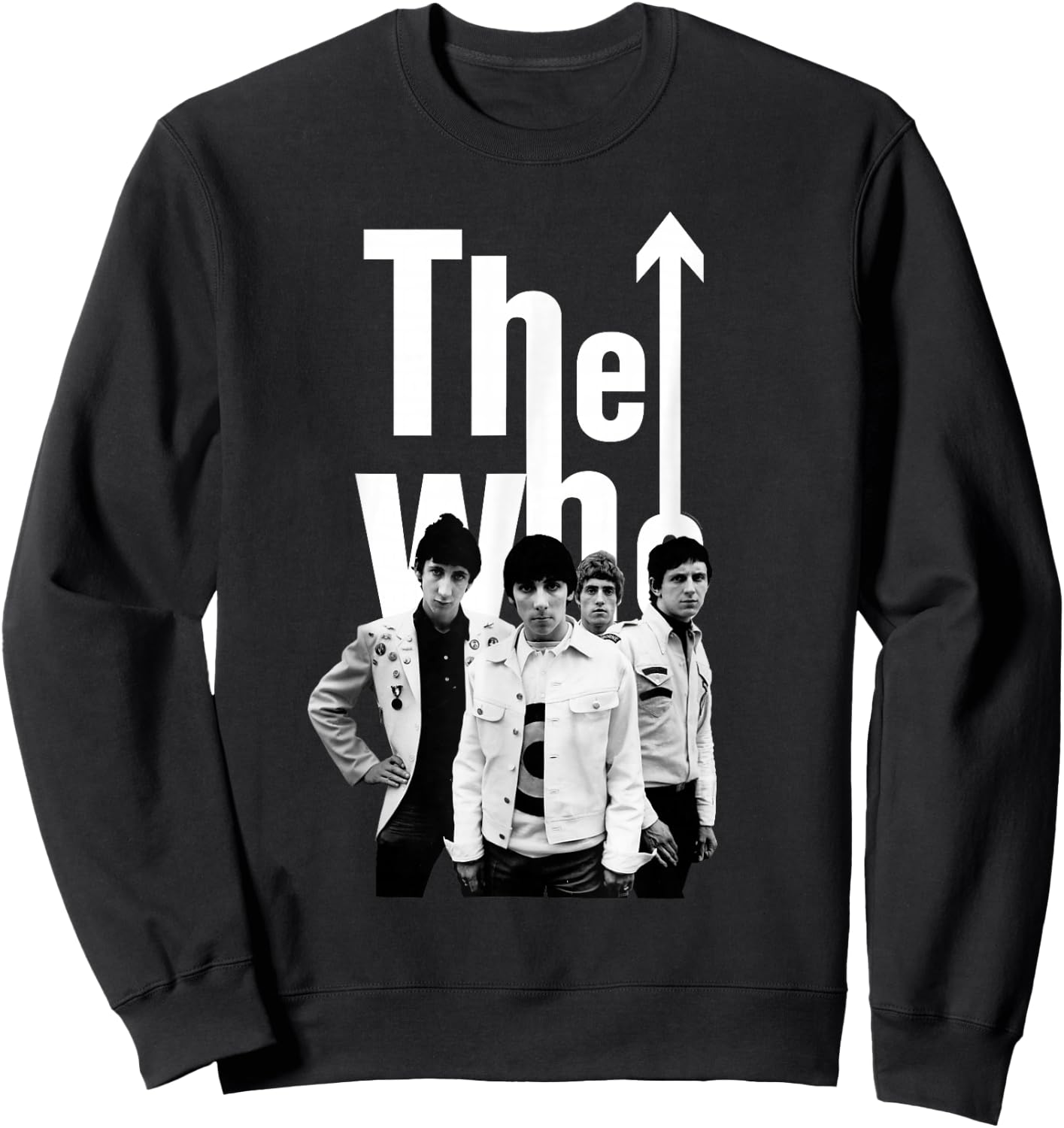 The Who Official 60's Black & White Band Sweatshirt - Sweatshirt | Black