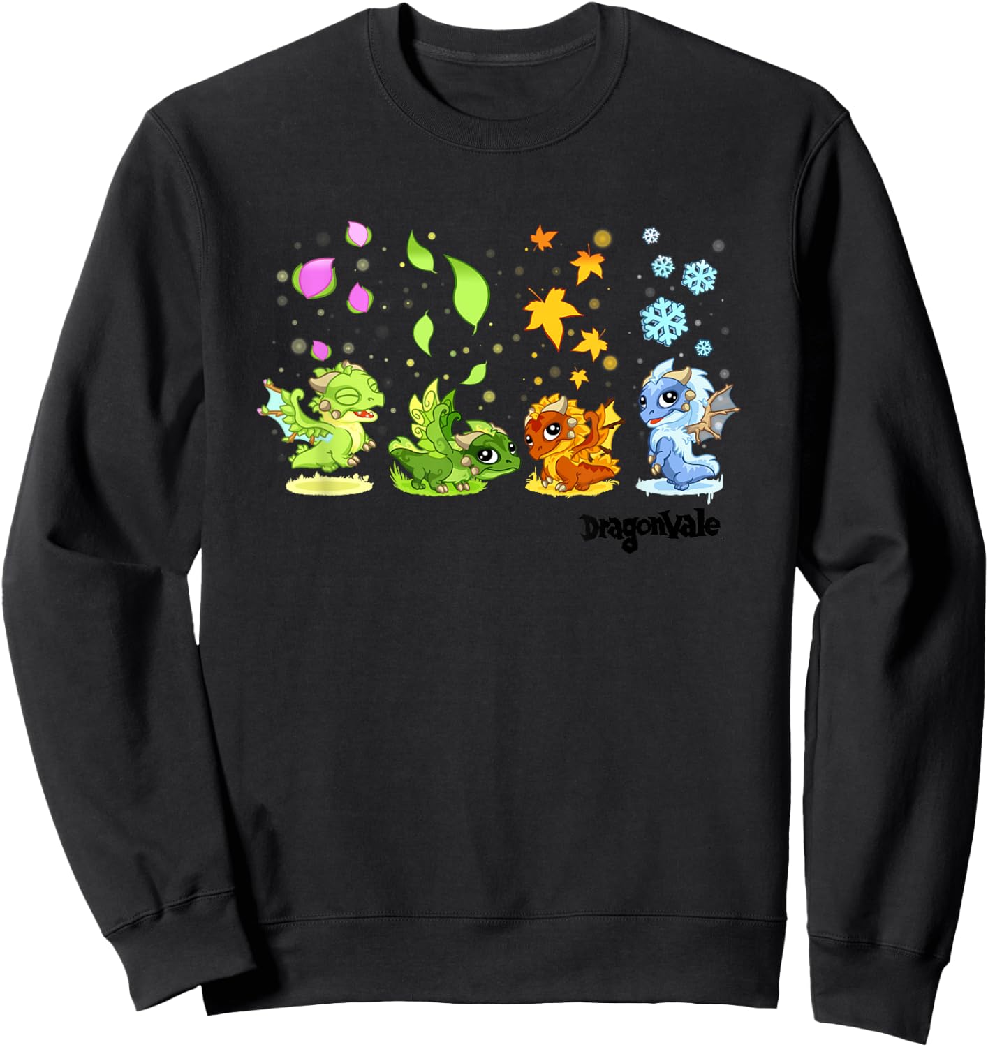 DragonVale: The Four Seasonal Dragon Sweatshirt - Sweatshirt | Black