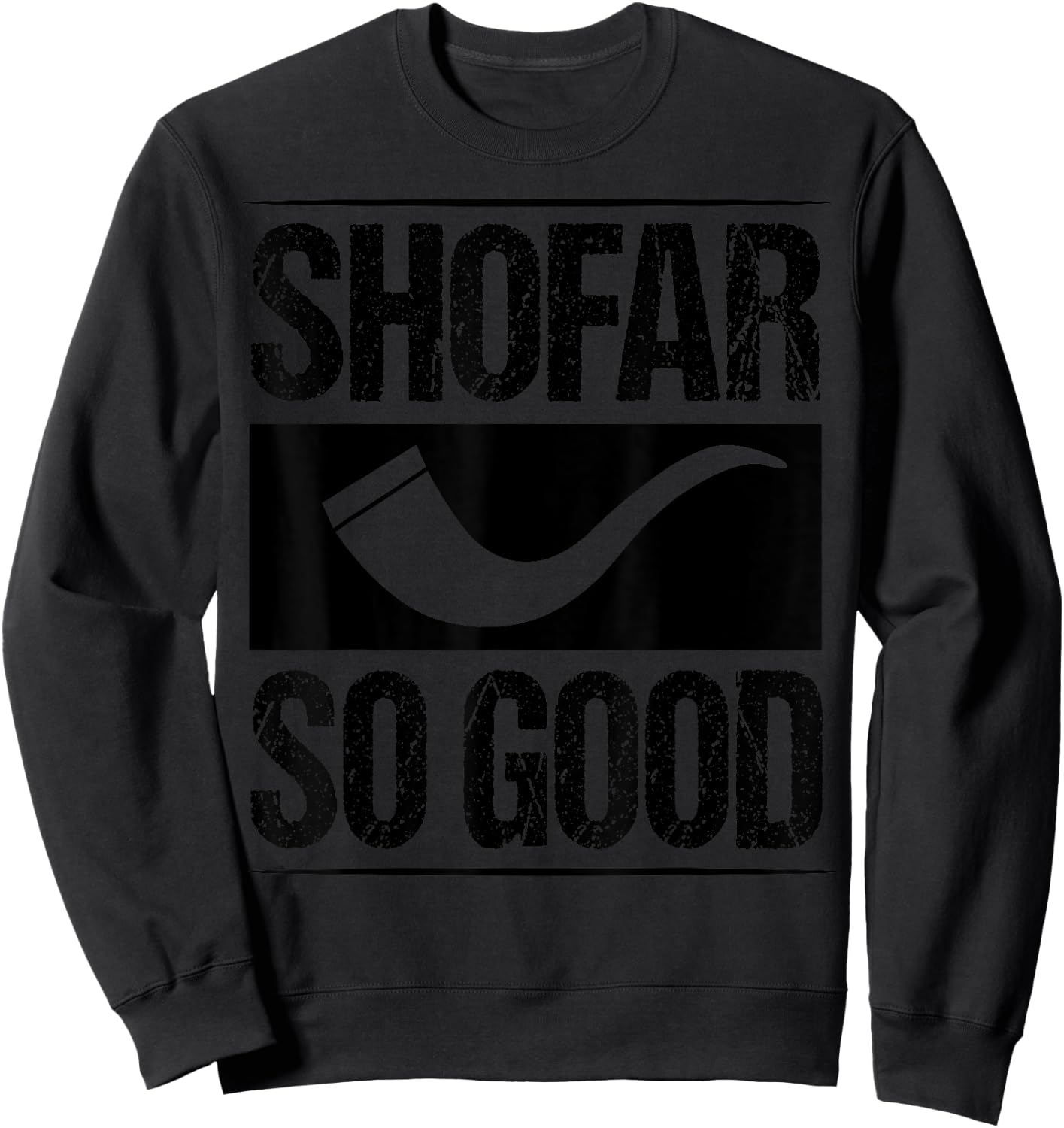 Shofar So Good Funny Hanukkah Gift Chanukah Jewish Sweatshirt - Sweatshirt | Black
