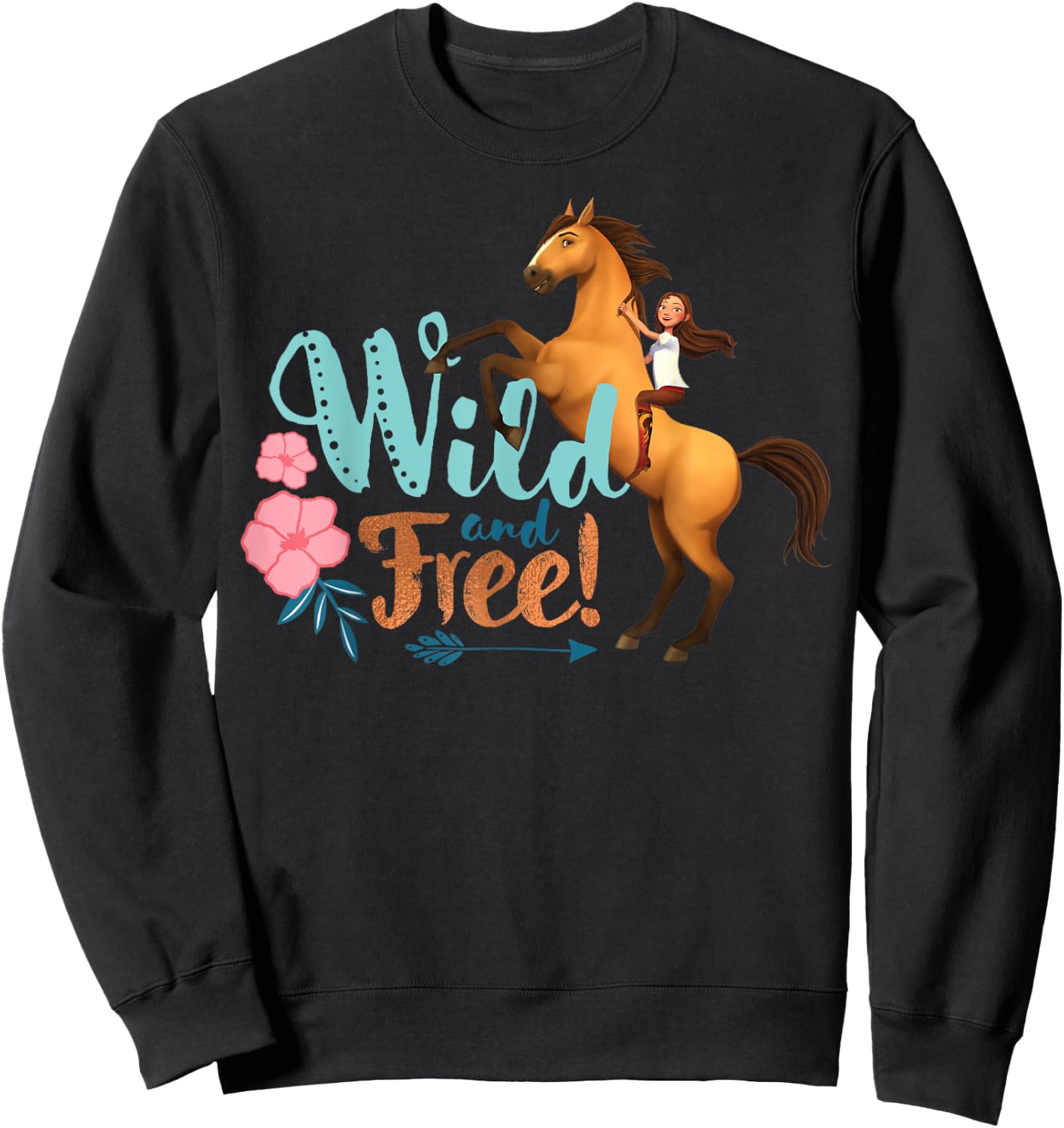 DreamWorks Spirit Riding Free Spirit Wild and Free Sweatshirt - Sweatshirt | Black