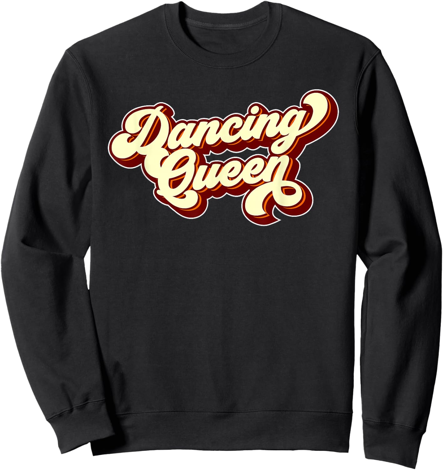 Dancing Queen 70s Disco Sweatshirt - Sweatshirt | Black