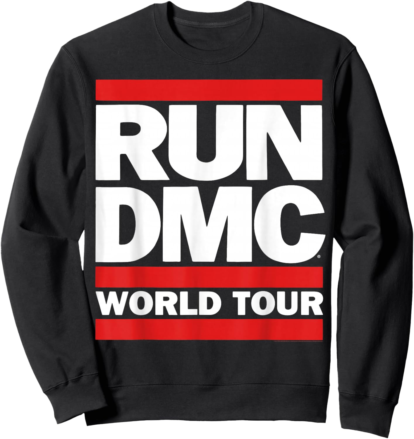 Run DMC Official World Tour Logo Sweatshirt - Sweatshirt | Black