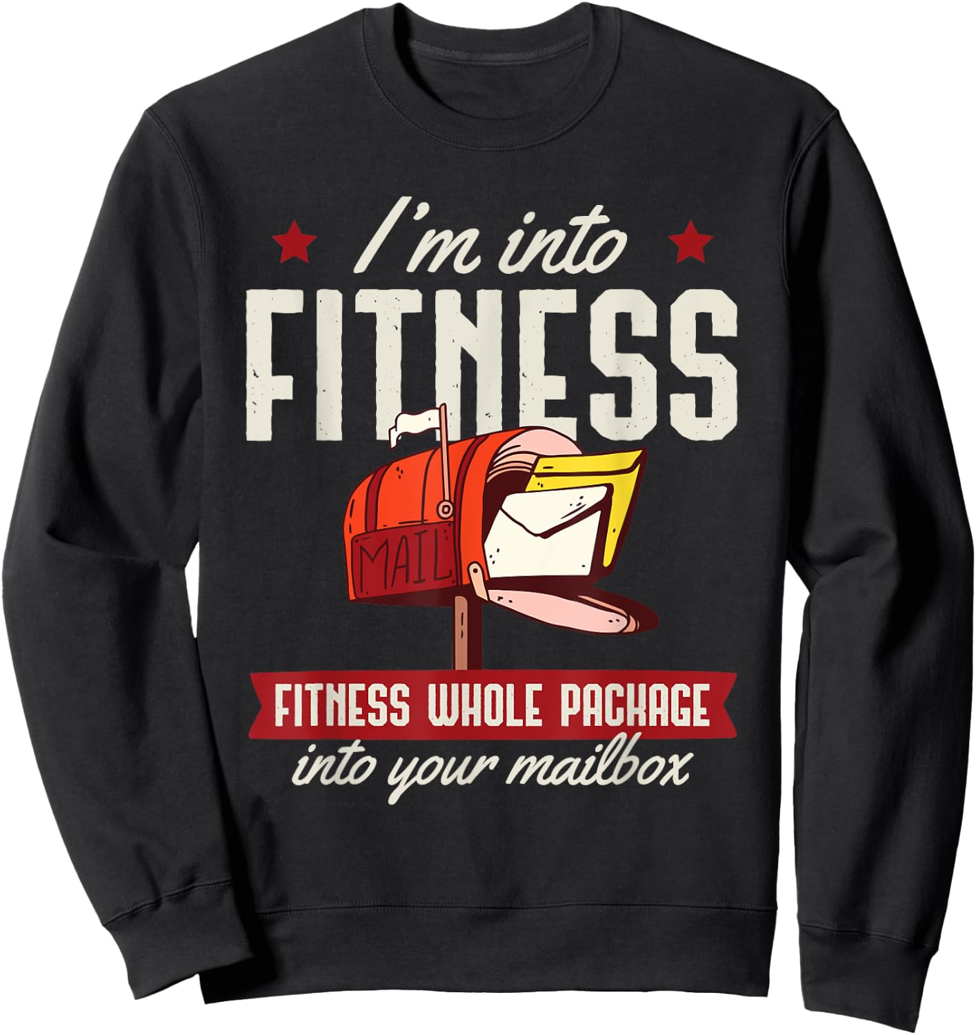 Im Into Fitness Postal Worker Shirt Sweatshirt - Sweatshirt | Black
