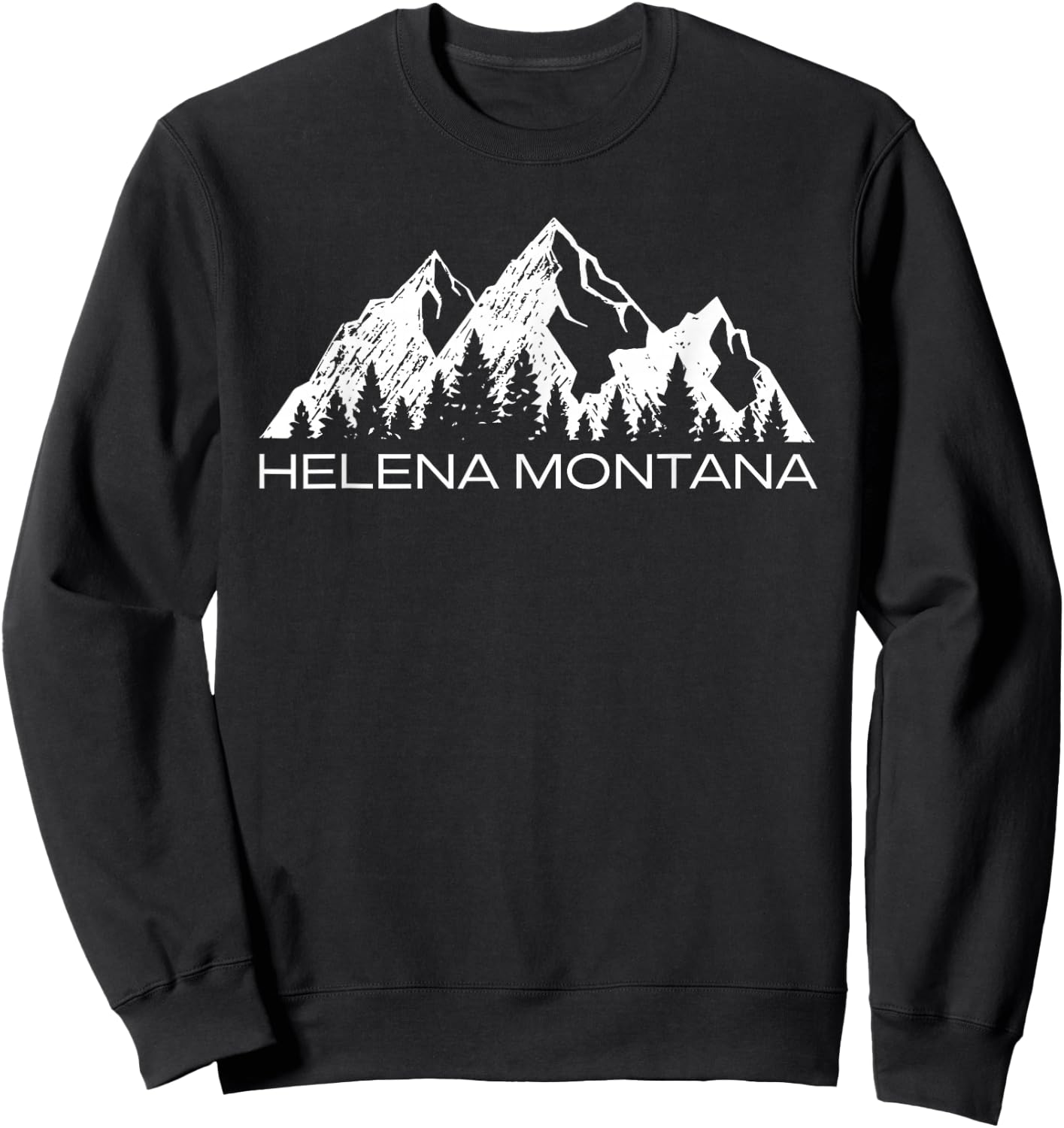 Helena Montana Mountain Souvenir Gift | Cool Helena Montana Sweatshirt - Sweatshirt | Black