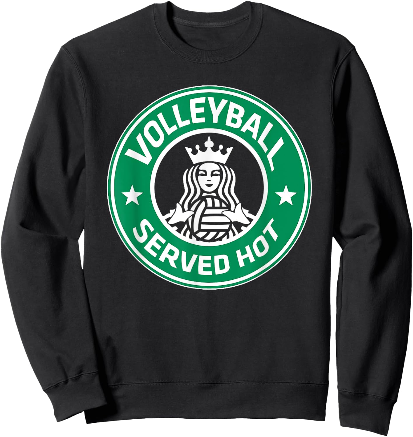 Volleyball Served Hot - Great Volleyball Player Sweatshirt - Sweatshirt | Black