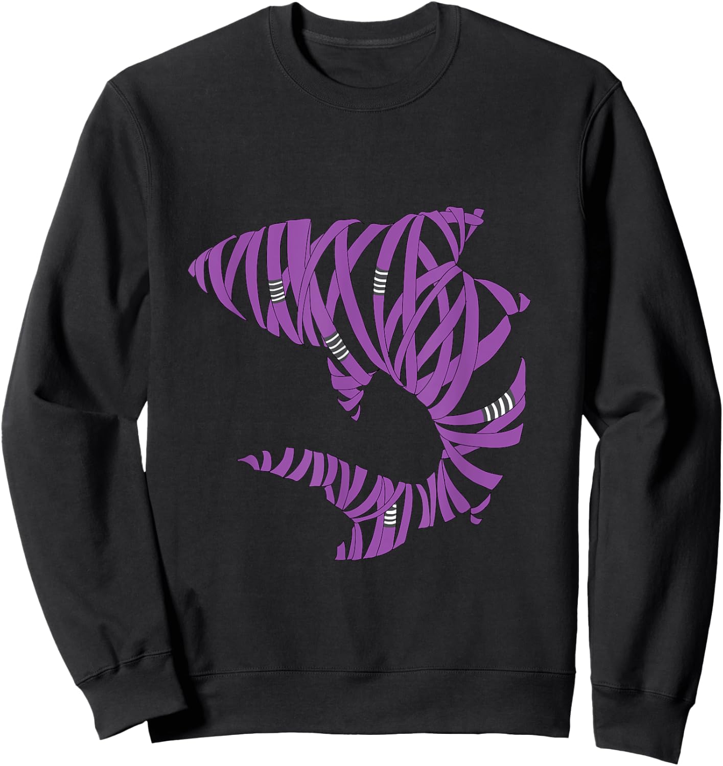Bjj Jiu Jitsu Belt Shark - Purple Belt Sweatshirt - Sweatshirt | Black