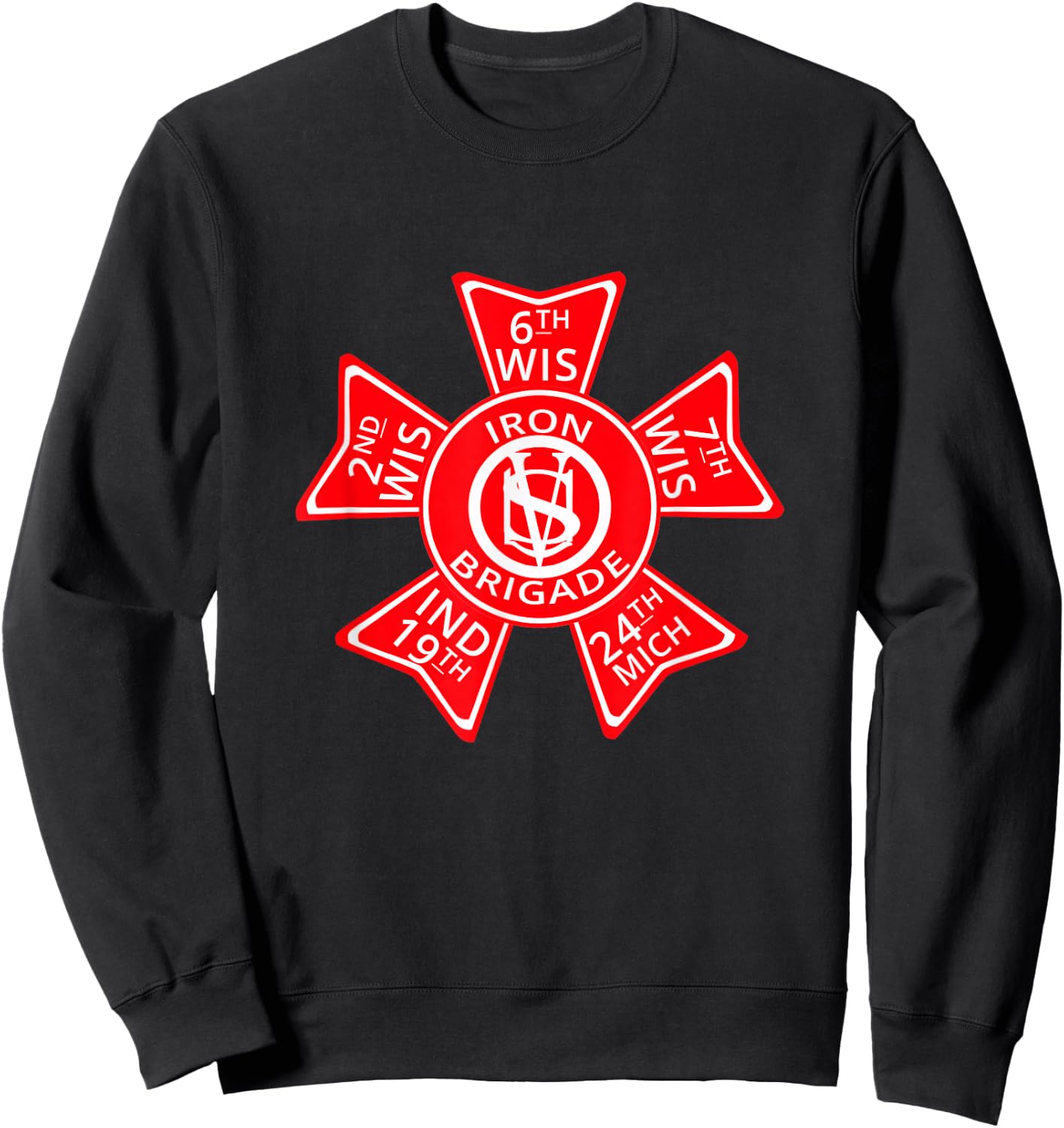 US Civil War Iron Brigade Sweatshirt - Sweatshirt | Black