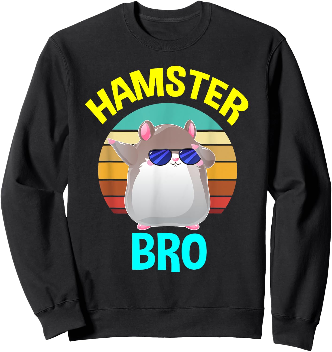 Hamster Shirt for Boys Bro Brother Cute Funny Costume Gifts Sweatshirt - Sweatshirt | Black