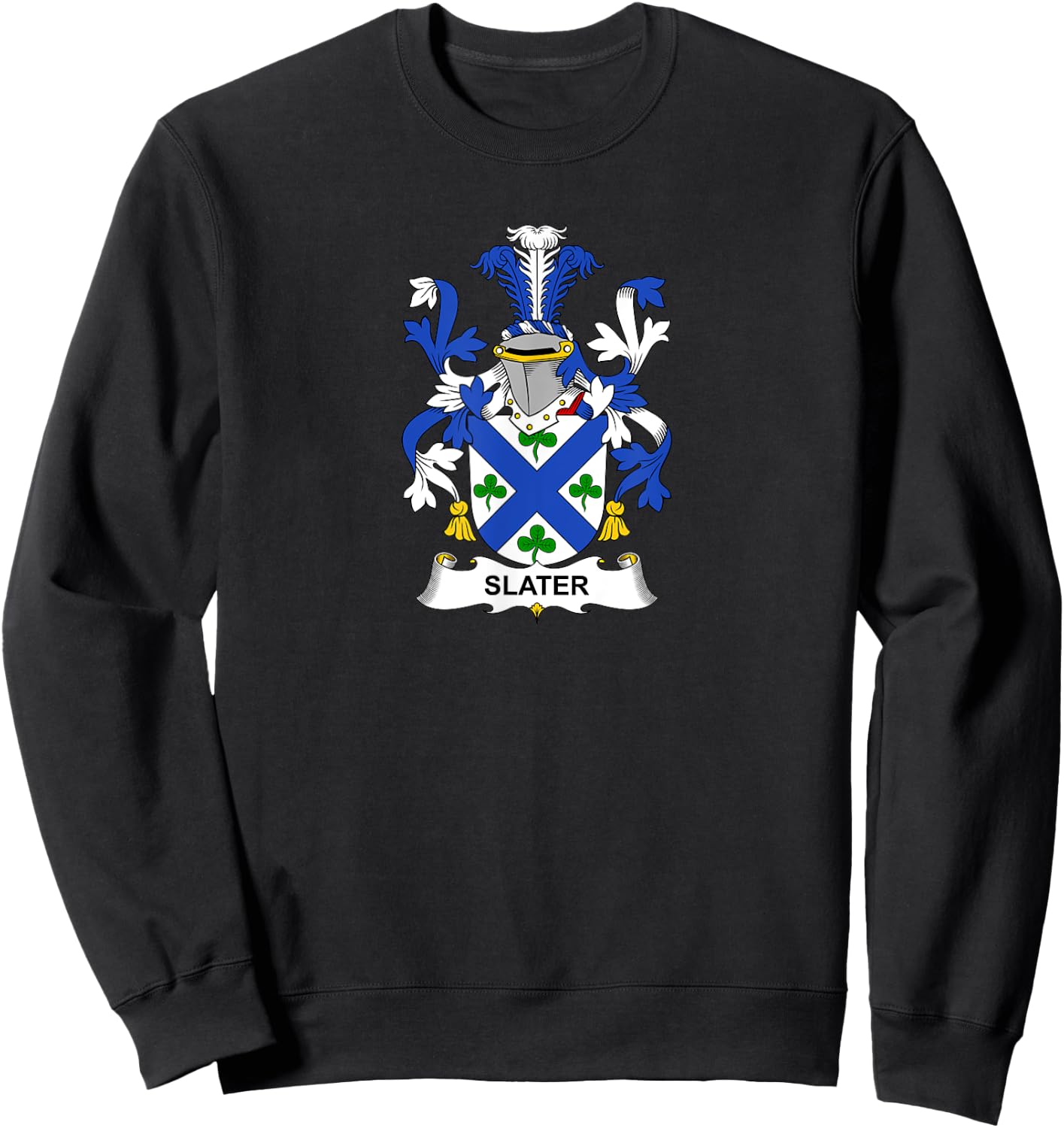 Slater Coat of Arms - Family Crest Sweatshirt - Sweatshirt | Black