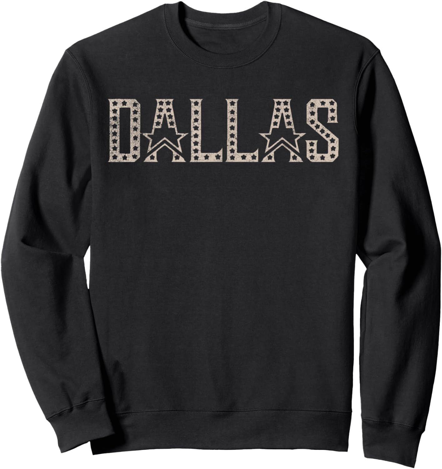 Dallas Vintage Retro Sweatshirt - Sweatshirt | Black