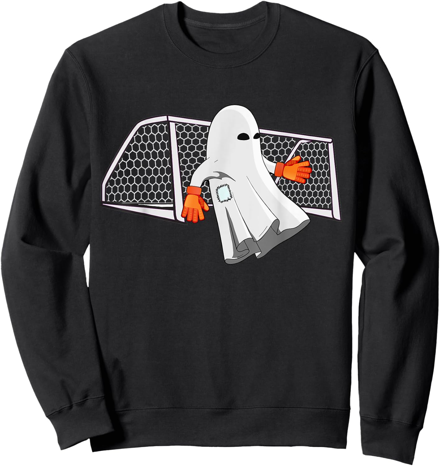Soccer Halloween Shirt Goalkeeper Ghost Costume For Kids Sweatshirt - Sweatshirt | Black