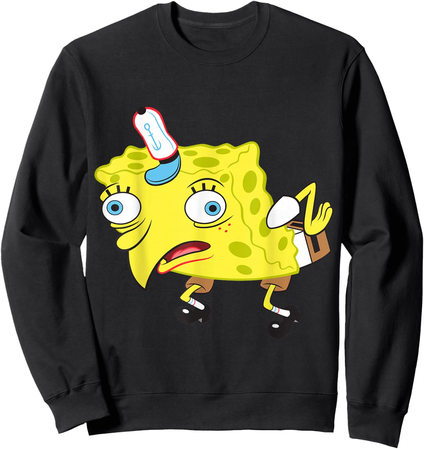 Spongebob Meme Isn't Even Funny Sweatshirt - Sweatshirt | Black