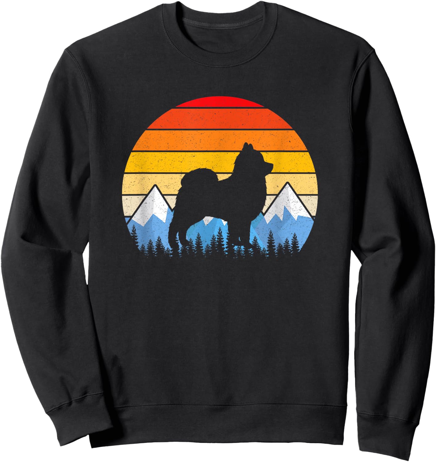 Vintage Retro Pomeranian Lovers Gifts Pomeranian T Shirts Sweatshirt - Sweatshirt | Black