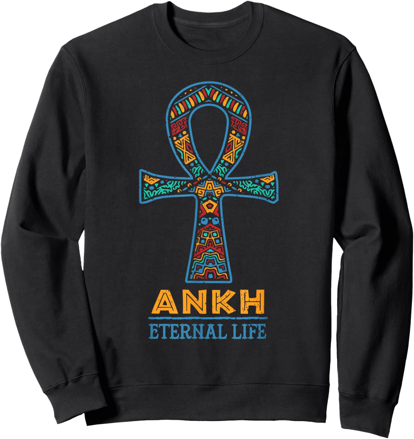 Black History African American Ankh Cross Juneteenth Sweatshirt - Sweatshirt | Black