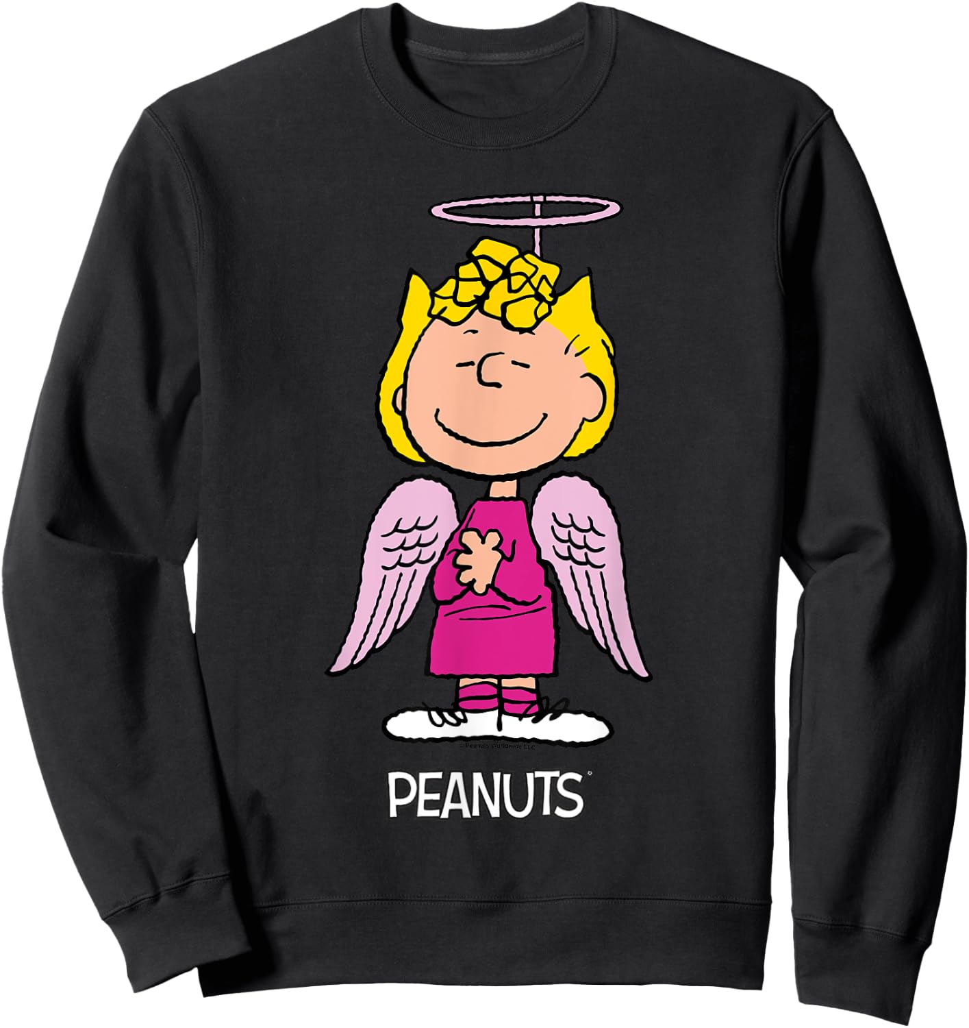Peanuts Halloween Angel Sally Brown Sweatshirt - Sweatshirt | Black