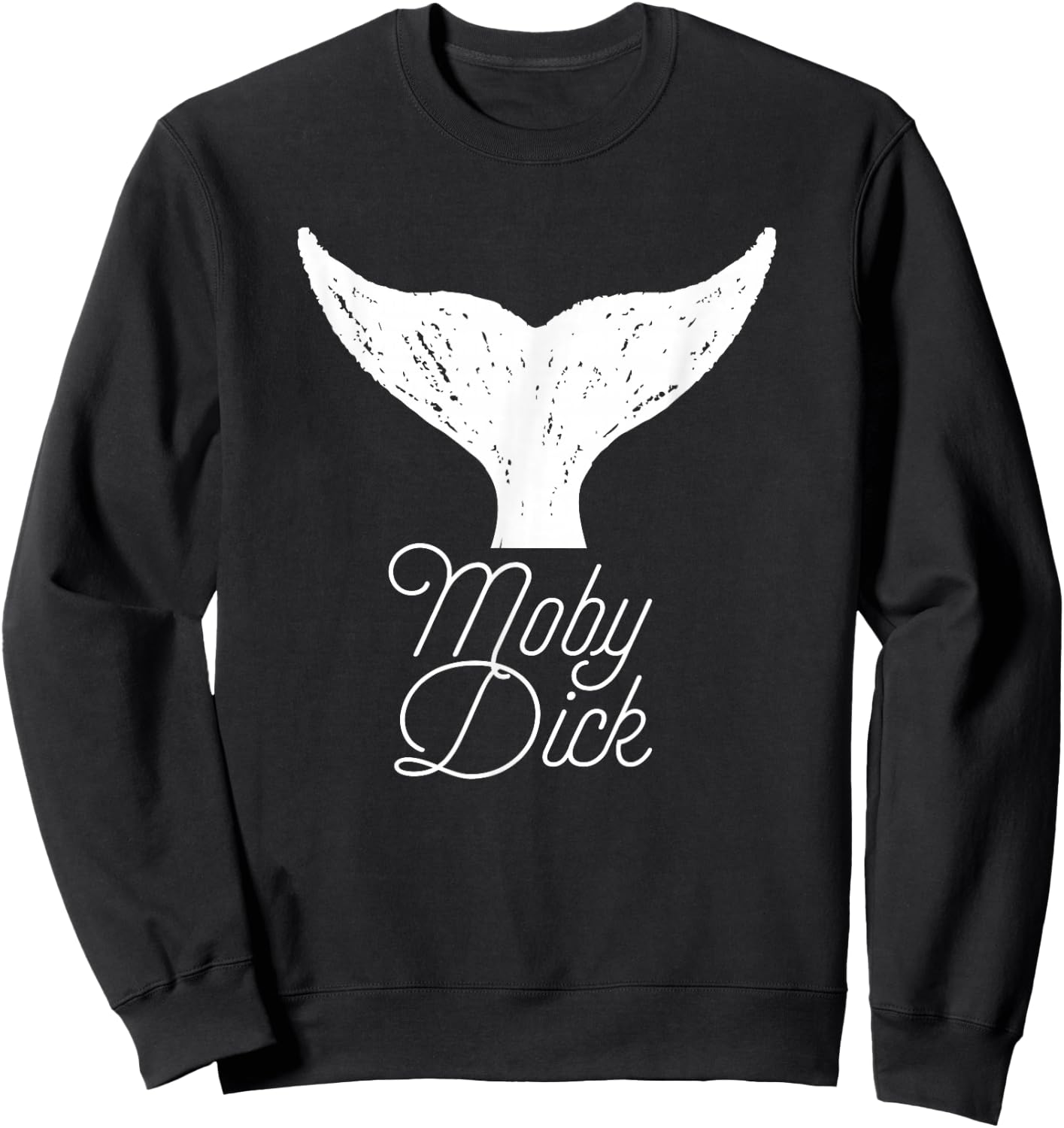 Moby Dick - Whale Tail Sweatshirt - Sweatshirt | Black