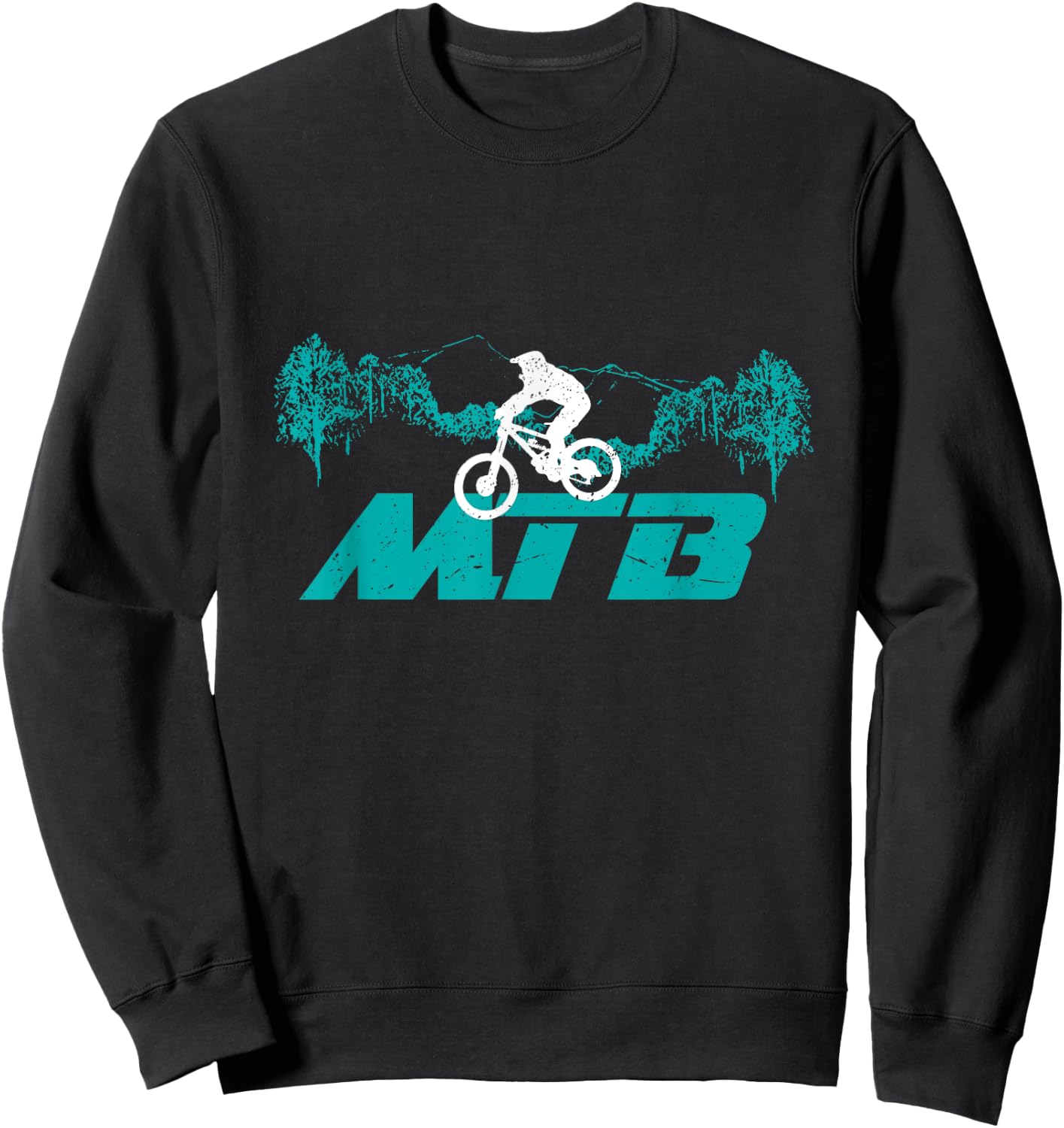 Mountain Bike - MTB Downhill Biking Biker Gift Sweatshirt - Sweatshirt | Black
