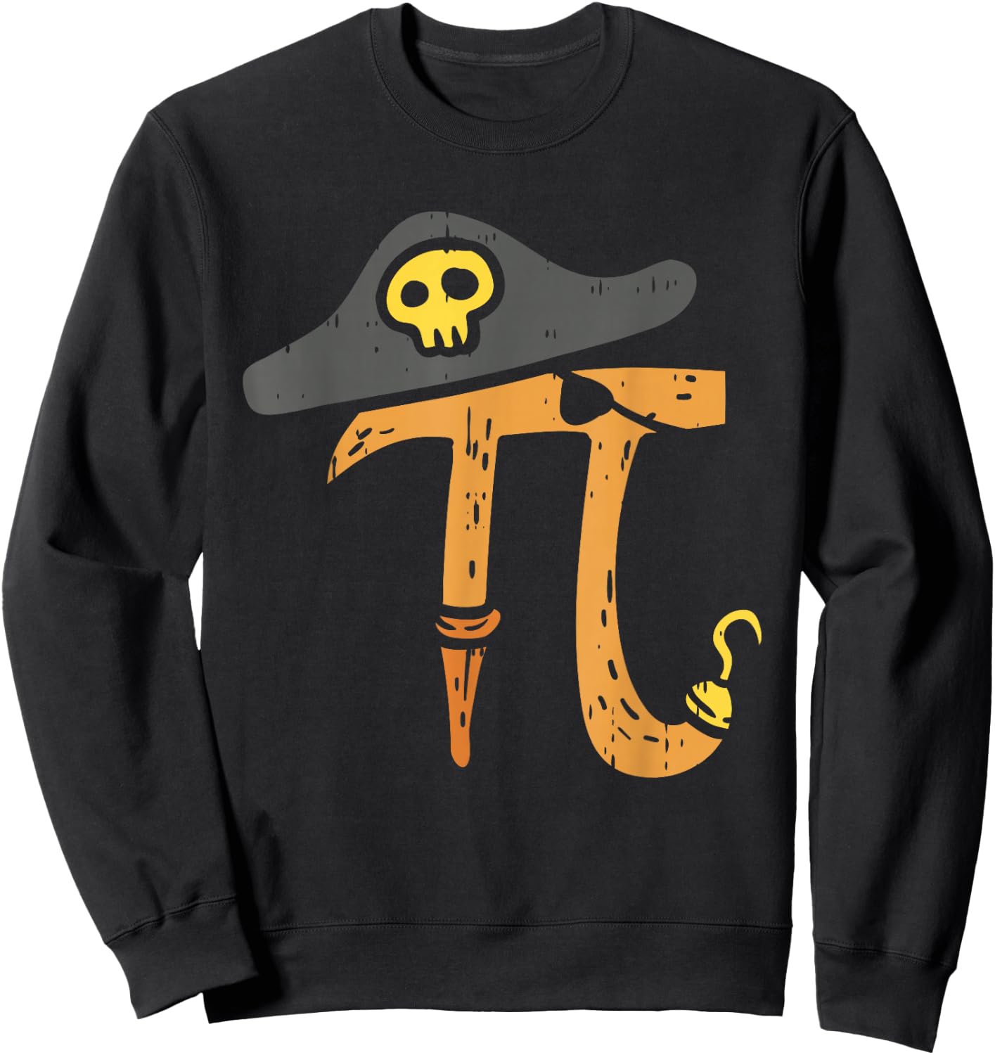 Funny Pi Day Rate Shirt Pirate Lovers Math Geek Gift Boys Sweatshirt - Sweatshirt | Black