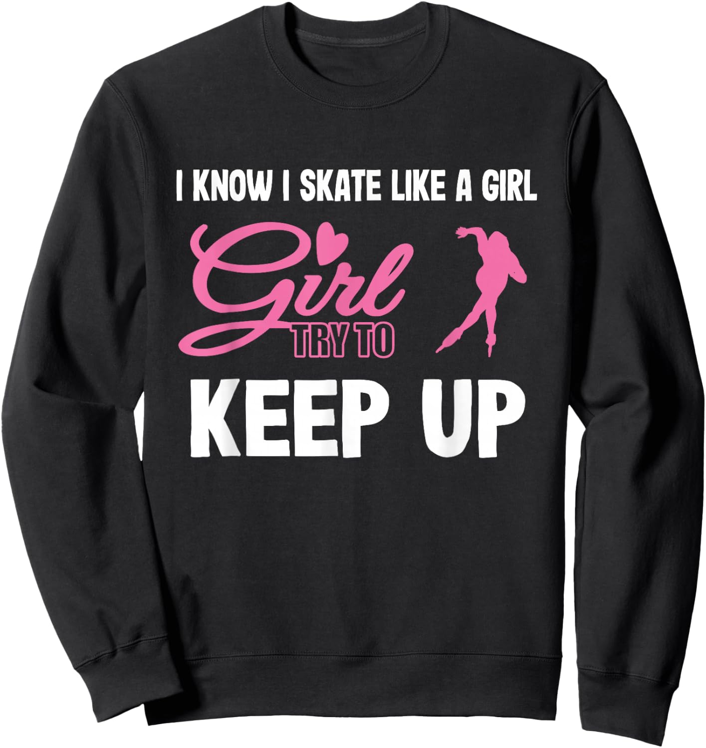 Women's Roller Blading Gift Sweatshirt - Sweatshirt | Black