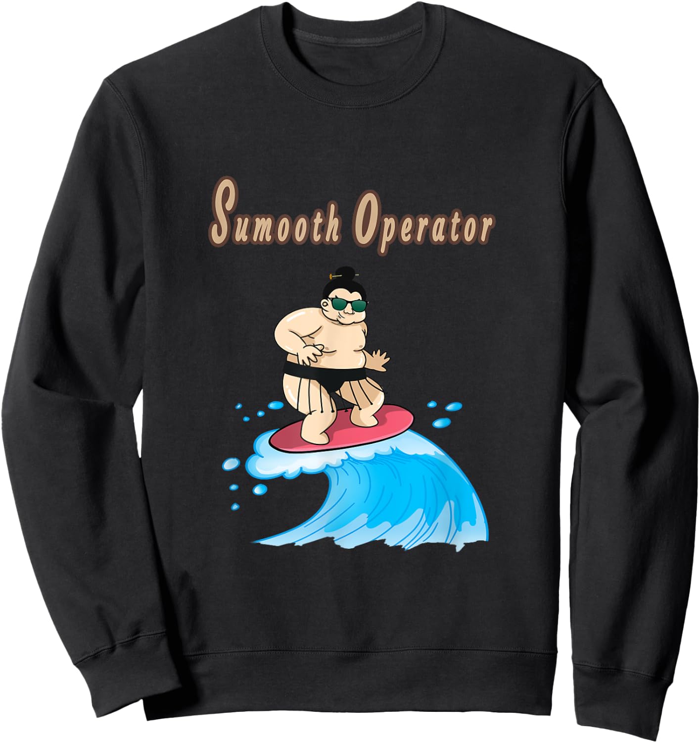 Smooth Operator, Surfing sumo in Japan Sweatshirt - Sweatshirt | Black