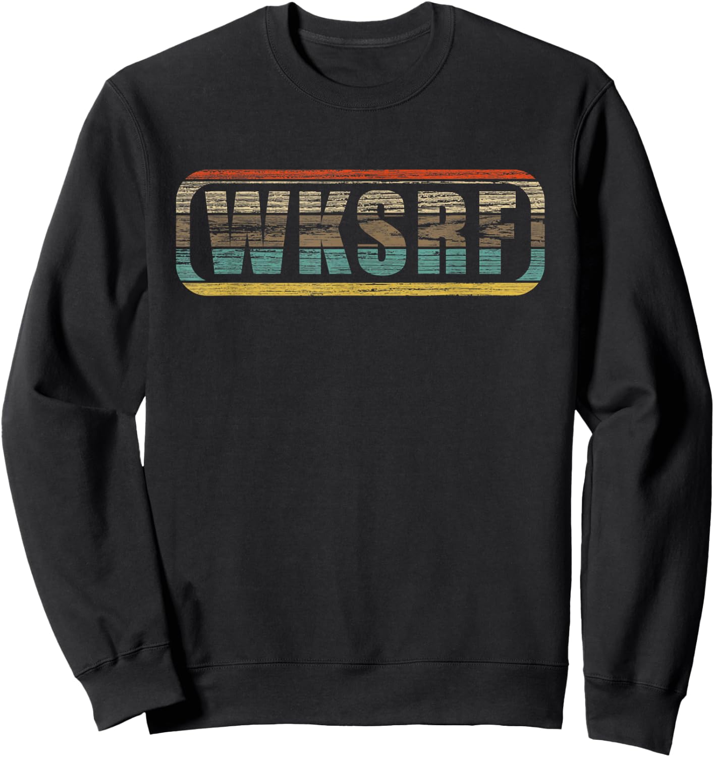 WKSRF Wakesurf Wake Surf Surfing T Shirt Sweatshirt - Sweatshirt | Black