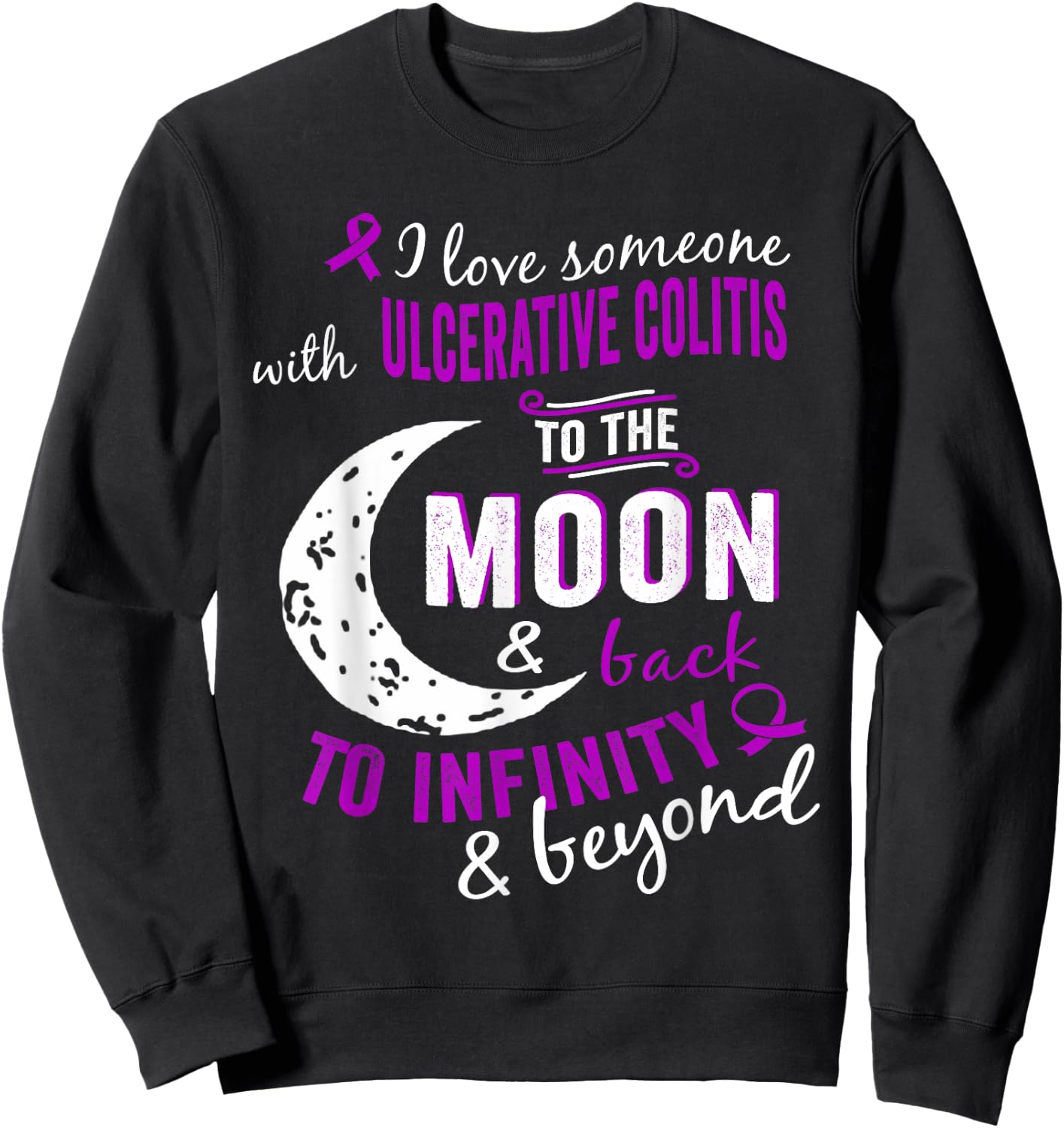 Ulcerative Colitis Shirt - Ulcerative Colitis Awareness Sweatshirt - Sweatshirt | Black